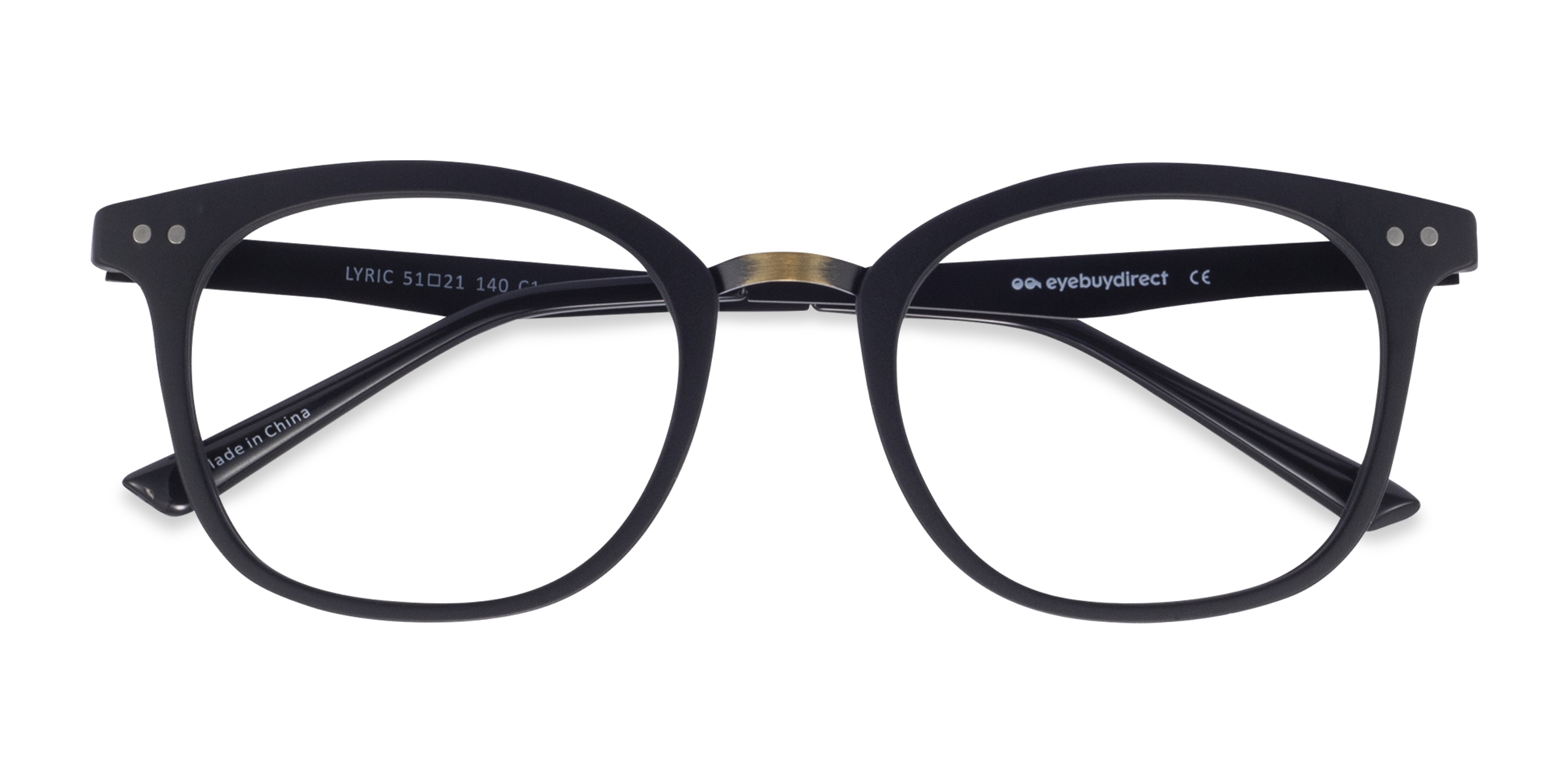 Noir Lyric -  Métal Lunettes de vue