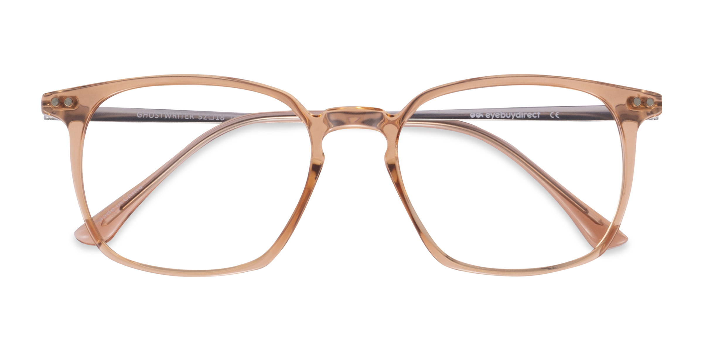 Clear Orange Ghostwriter -  Plastic-metal Eyeglasses