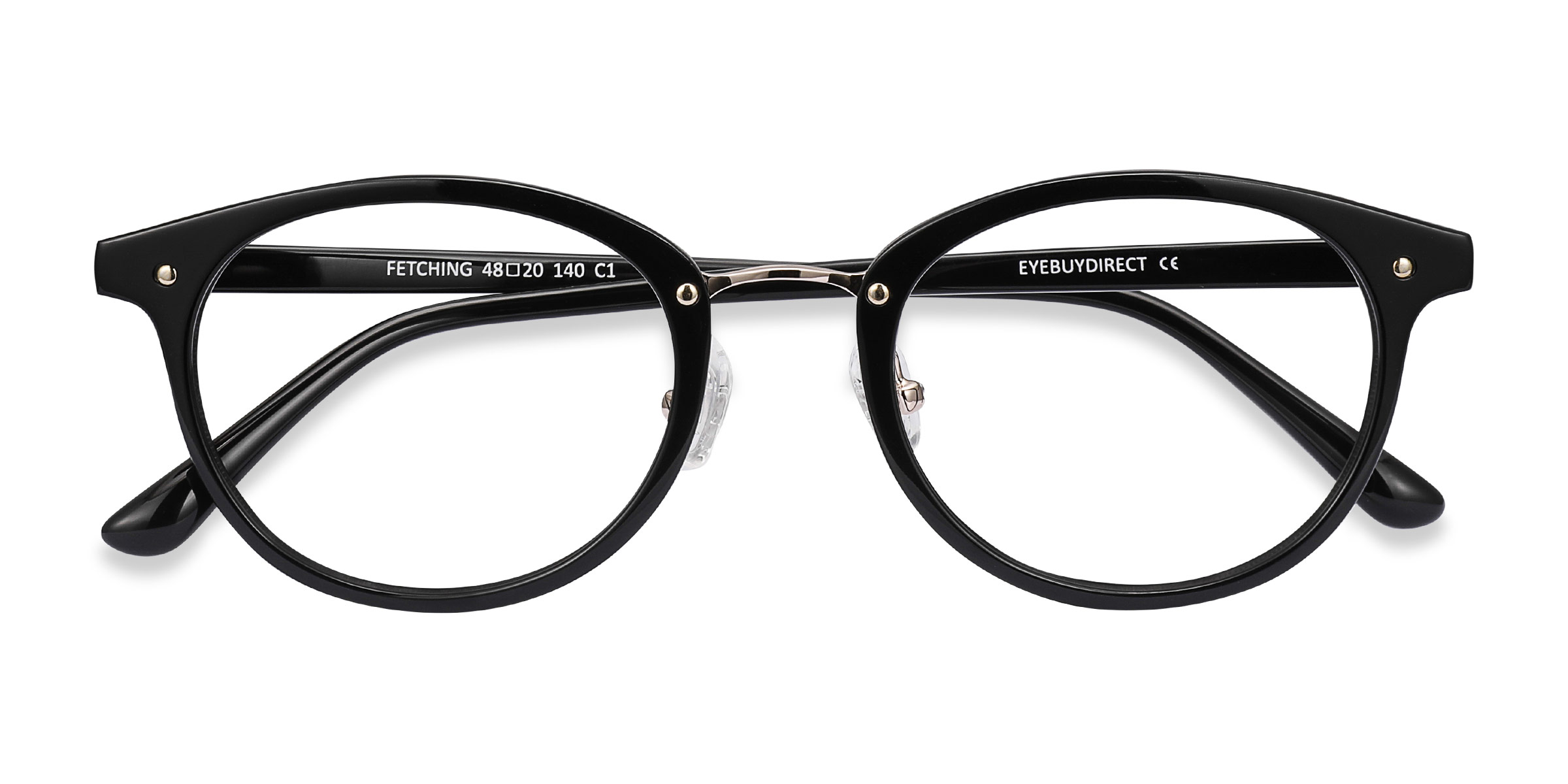 Black Golden Fetching -  Acetate Eyeglasses