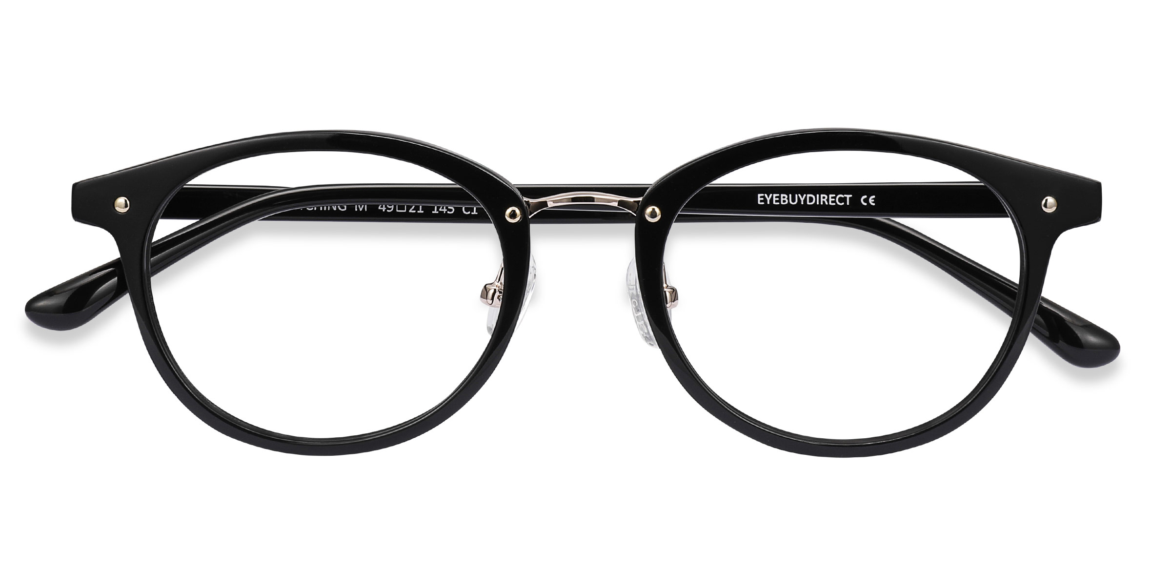 Black Golden Fetching -  Acetate-metal Lunettes de vue