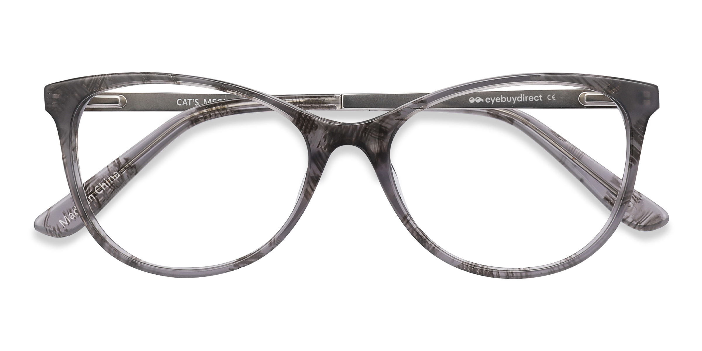 Gray Floral Cat's Meow -  Acetate-metal Lunettes de vue
