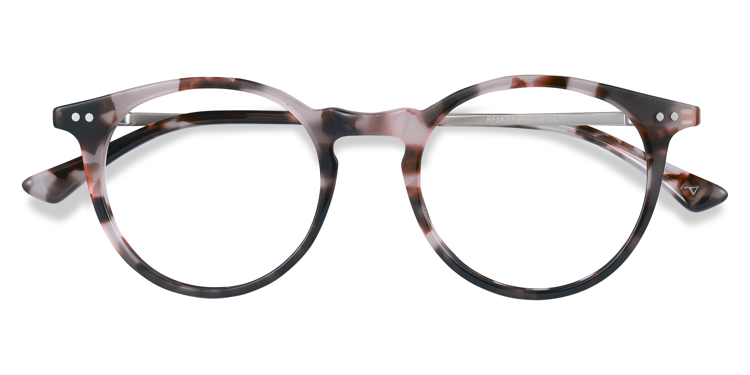 Pink Tortoise Luminous -  Acetate-metal Eyeglasses