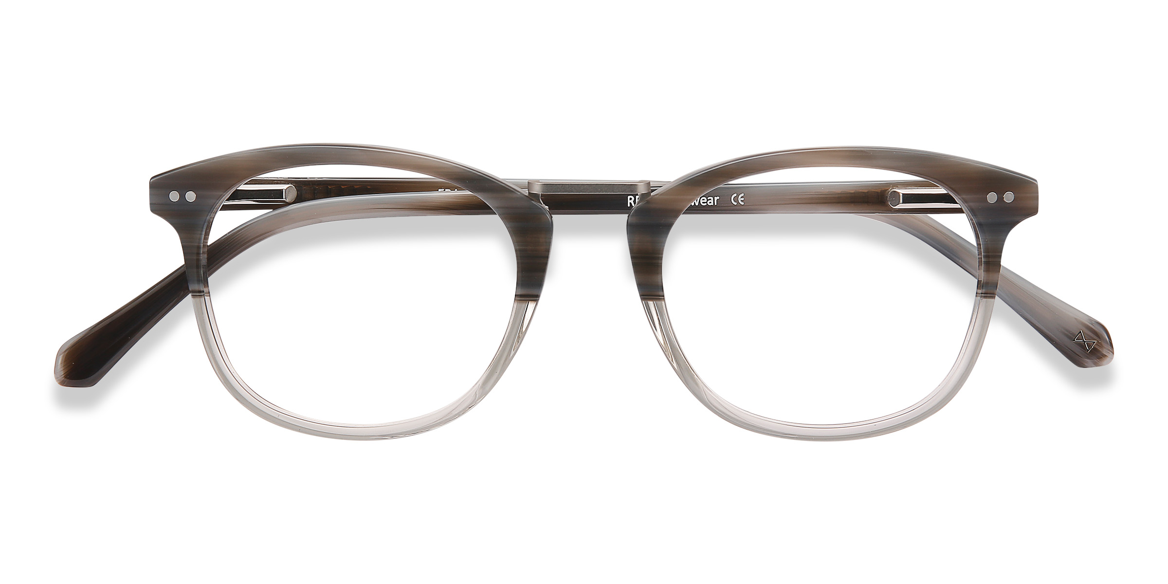 Gray Striped Era - Acetate-metal Lunettes de vue