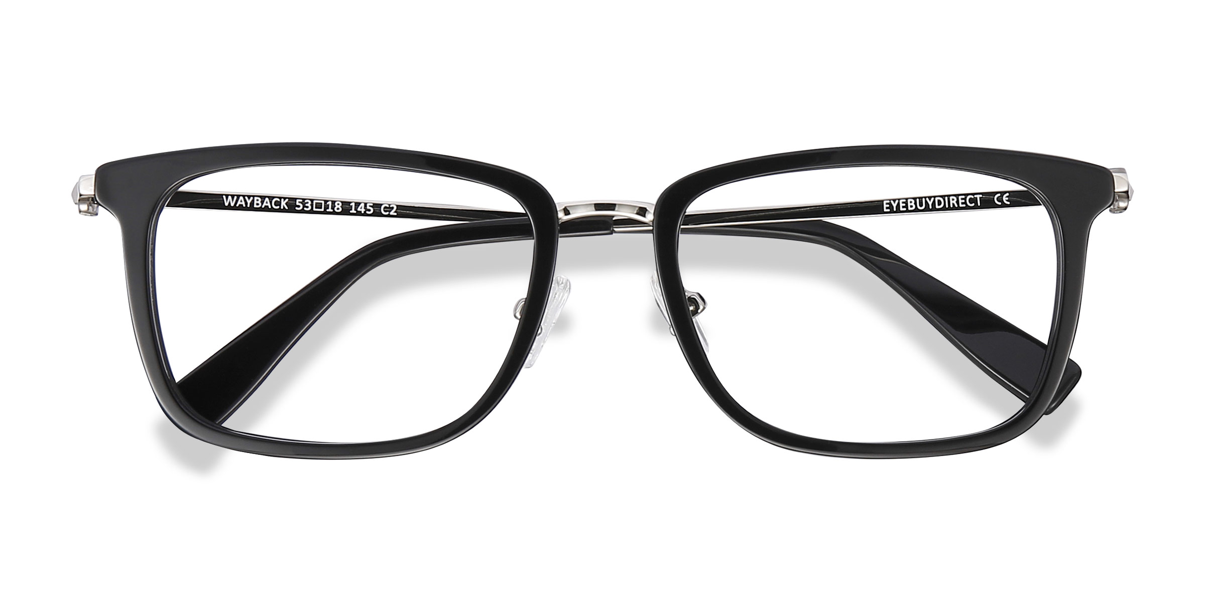Black Wayback -  Acetate Eyeglasses