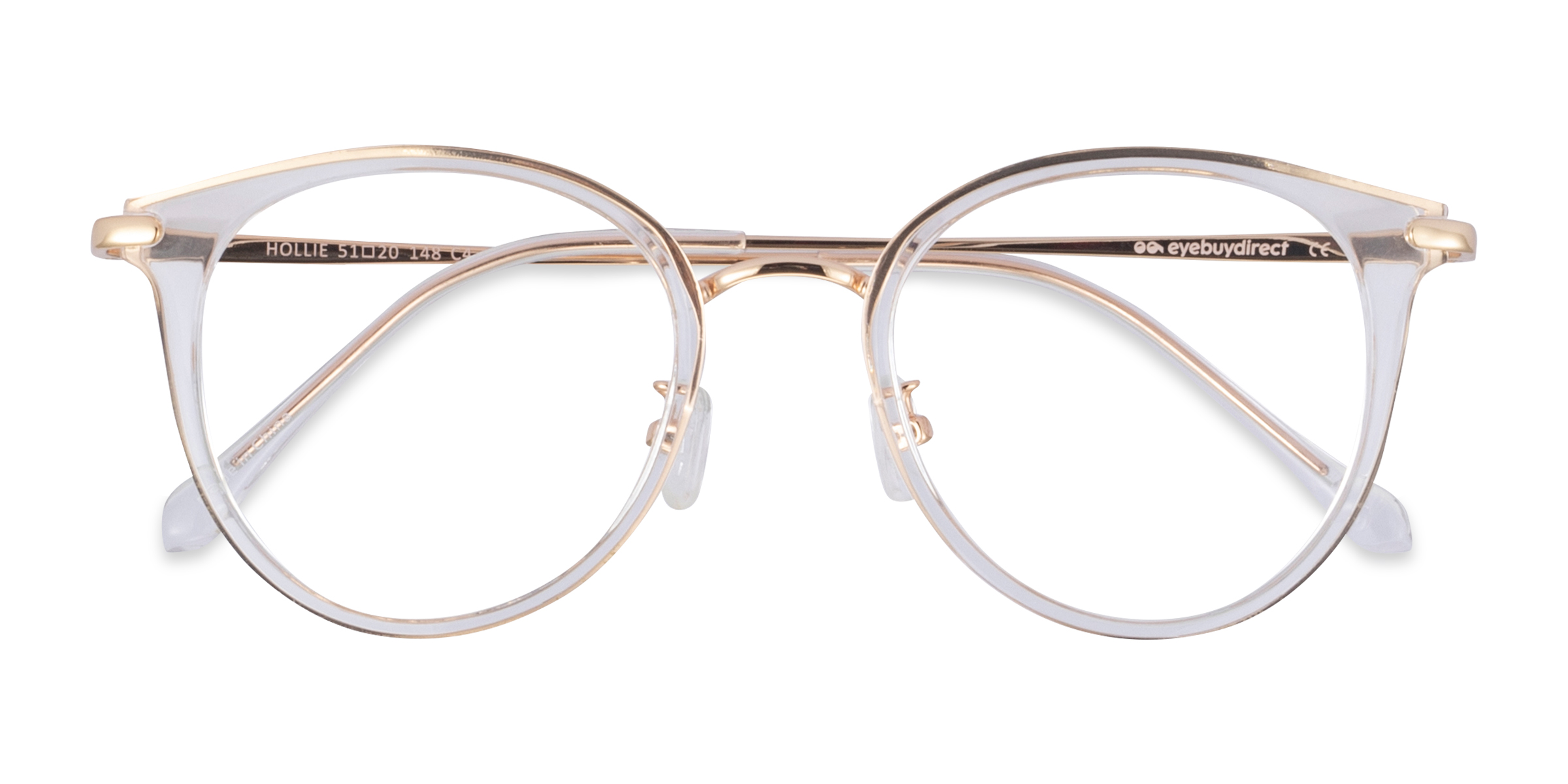 Clear Hollie -  Plastic-metal Eyeglasses