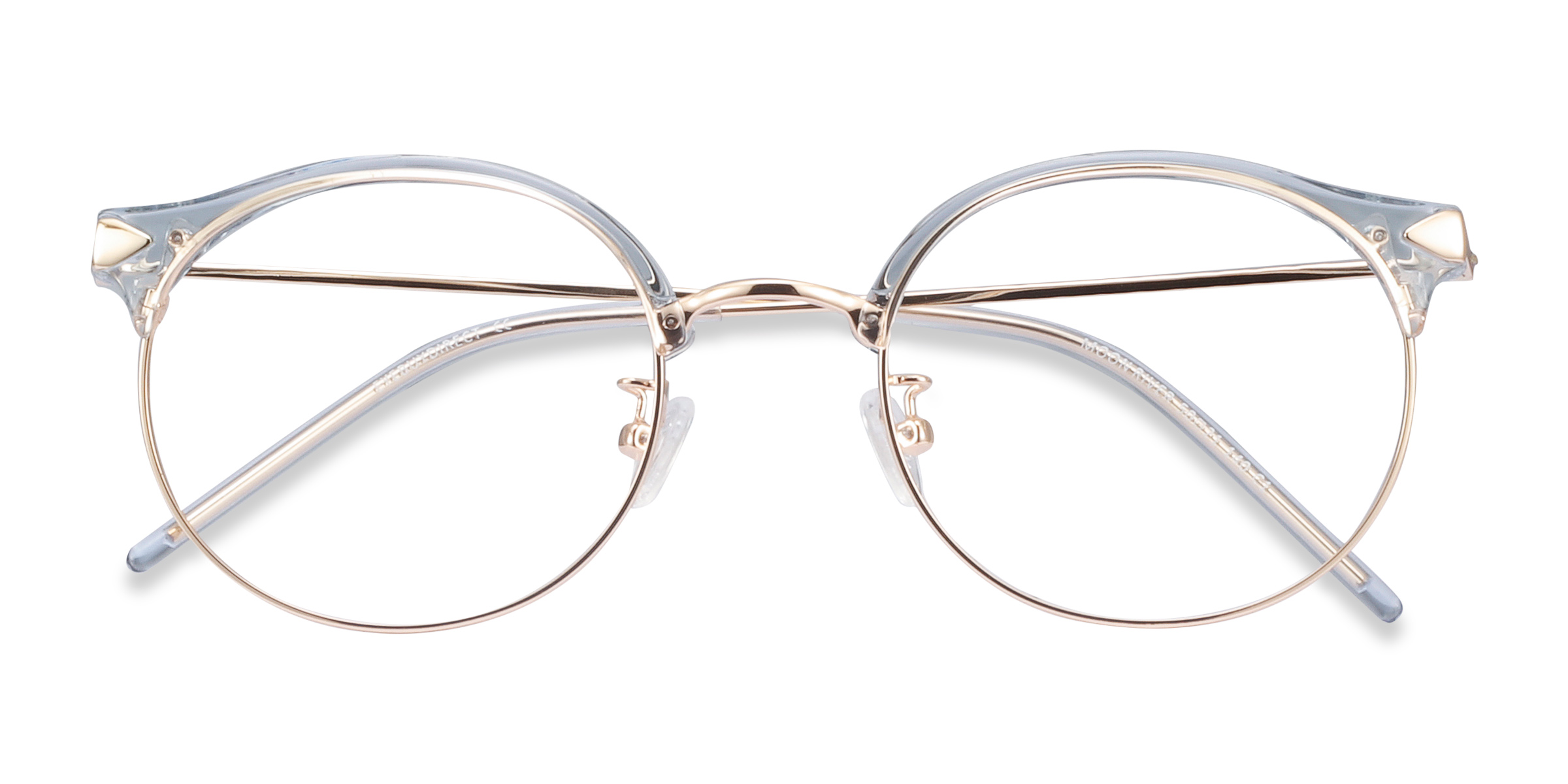 Clear Blue Moon River -  Plastic-metal Eyeglasses