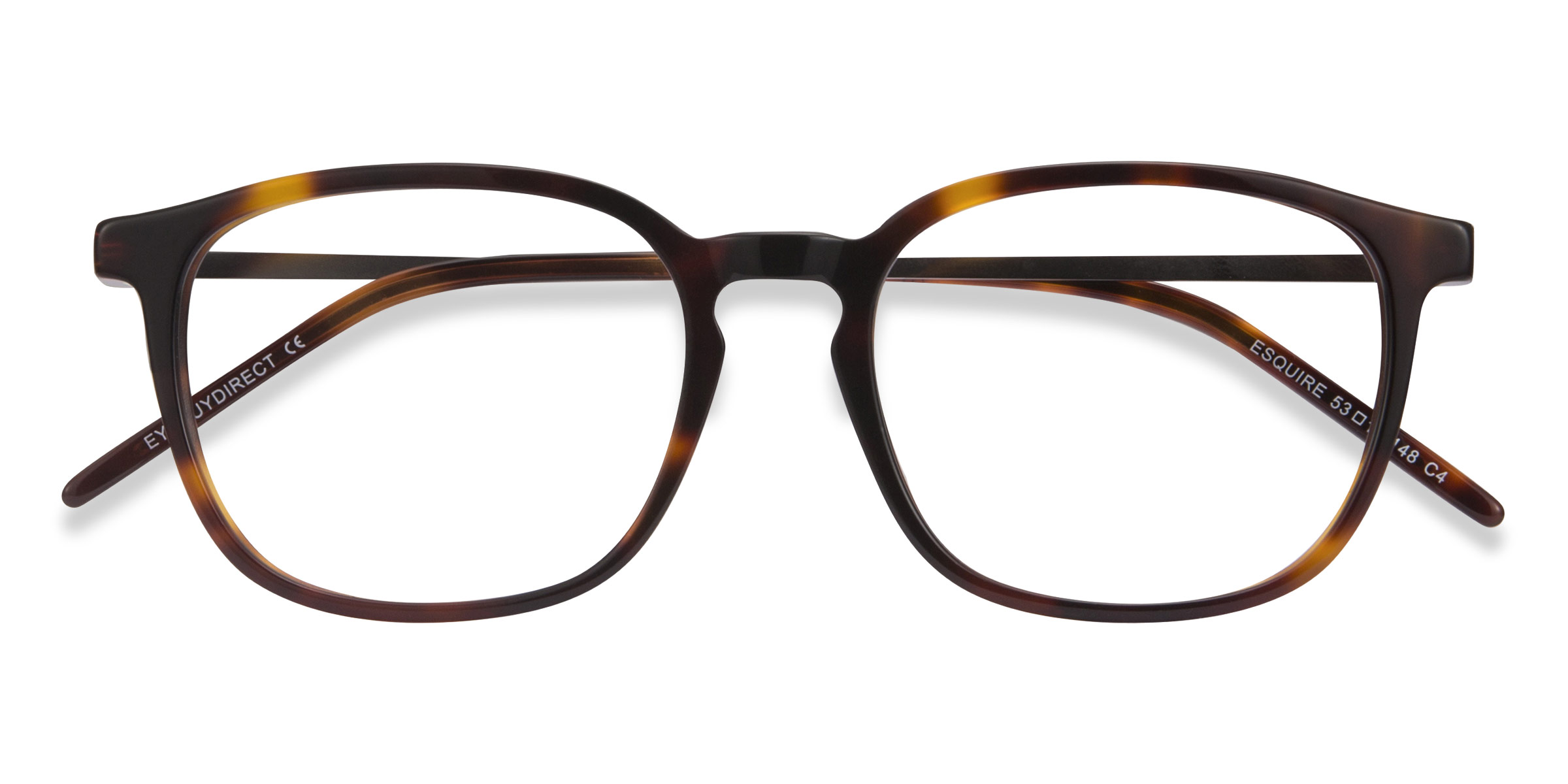 Tortoise Esquire -  Acetate-metal Eyeglasses