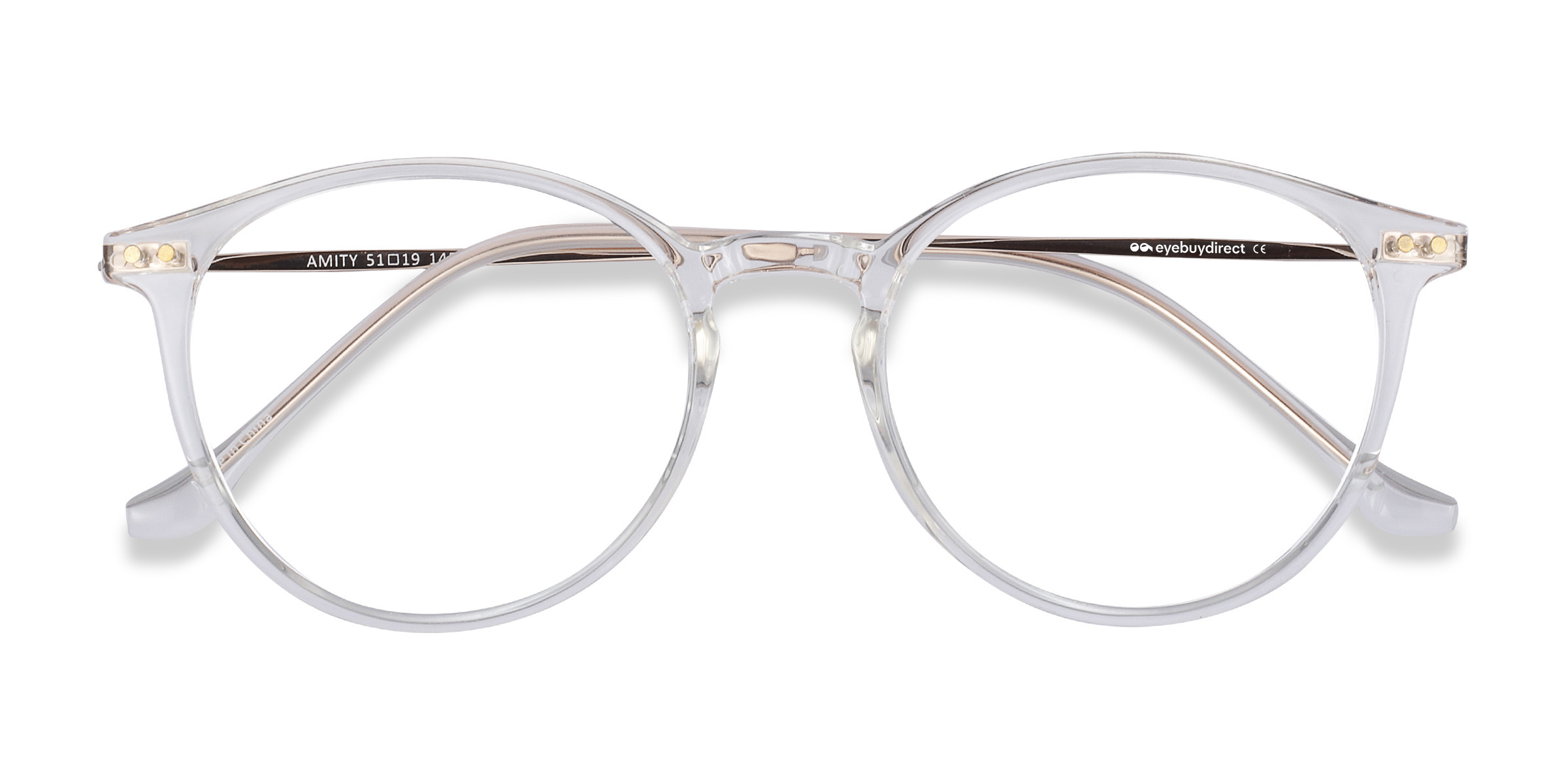 Clear Amity -  Plastic-metal Eyeglasses