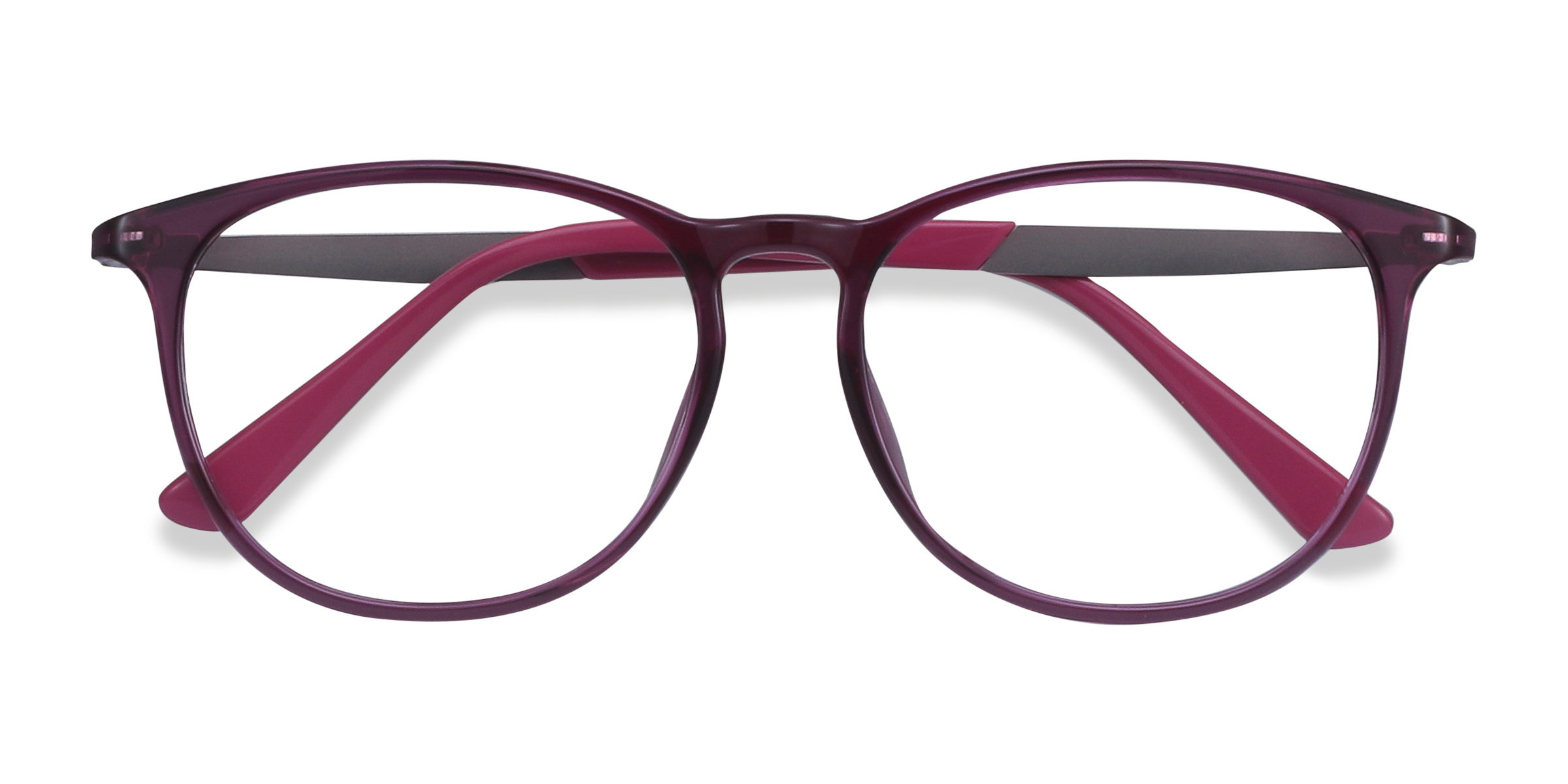 Purple Today -  Plastic-metal Eyeglasses