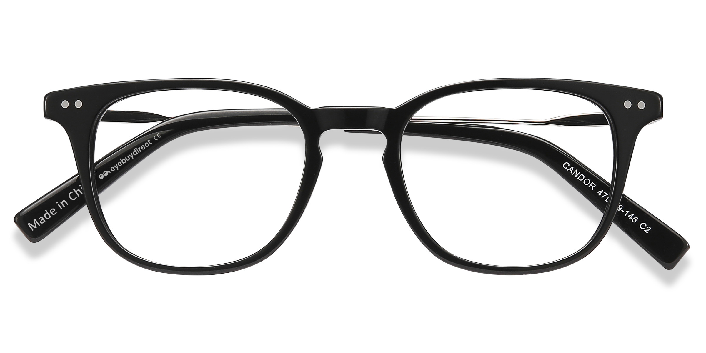 Black Candor -  Acetate-metal Eyeglasses