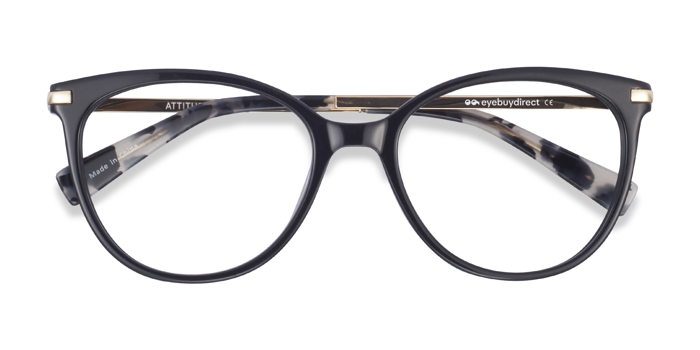 Noir Attitude -  Acetate-metal Lunettes de vue