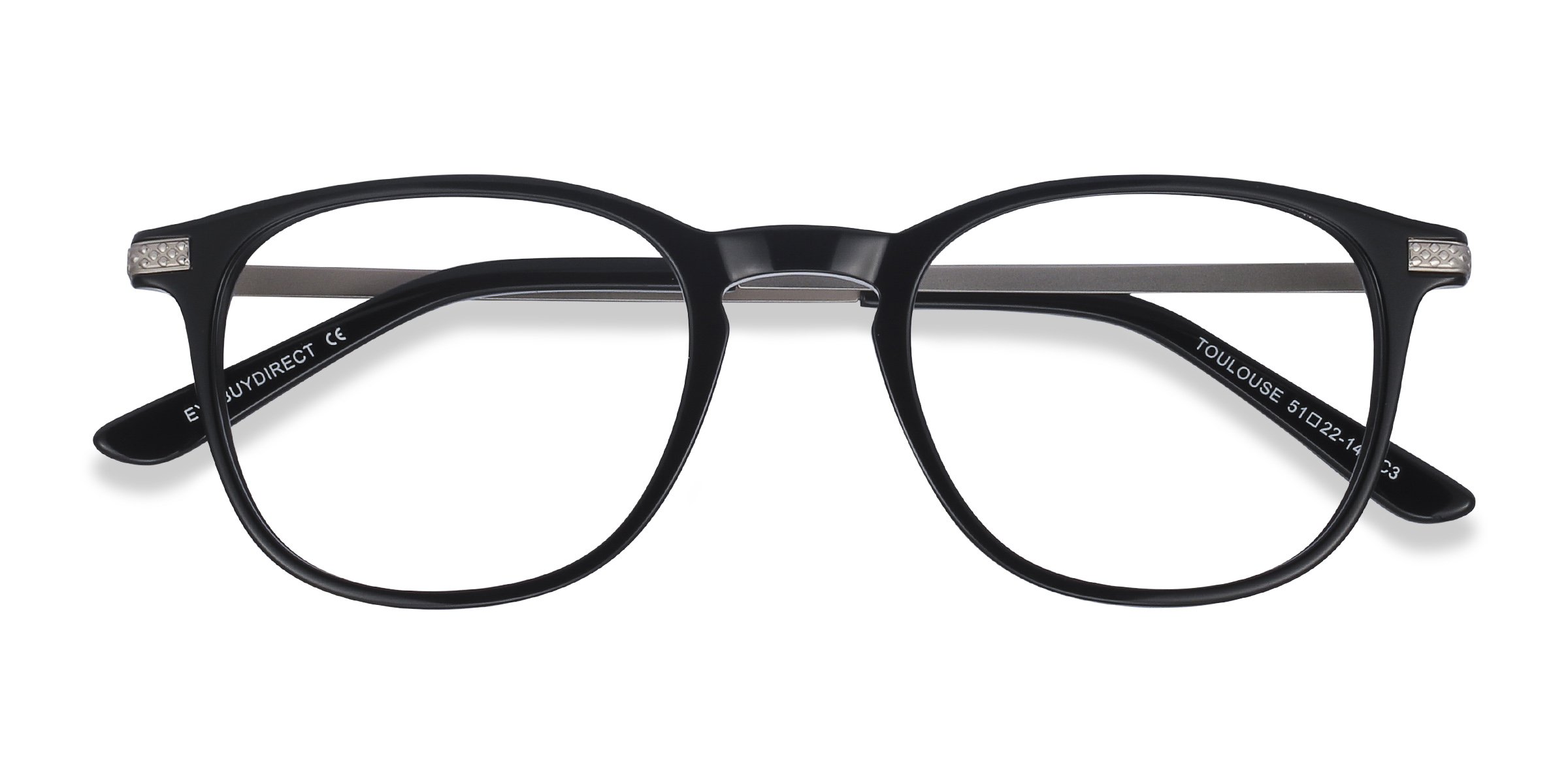 Black Toulouse -  Acetate-metal Eyeglasses