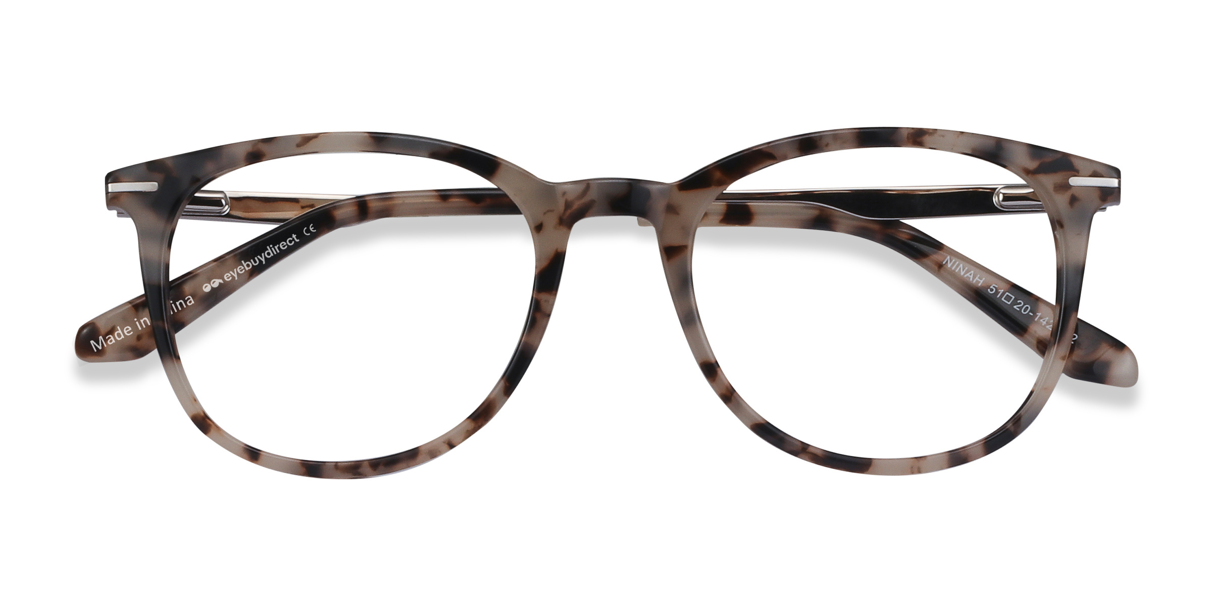 Ivory Tortoise Ninah -  Acetate-metal Eyeglasses