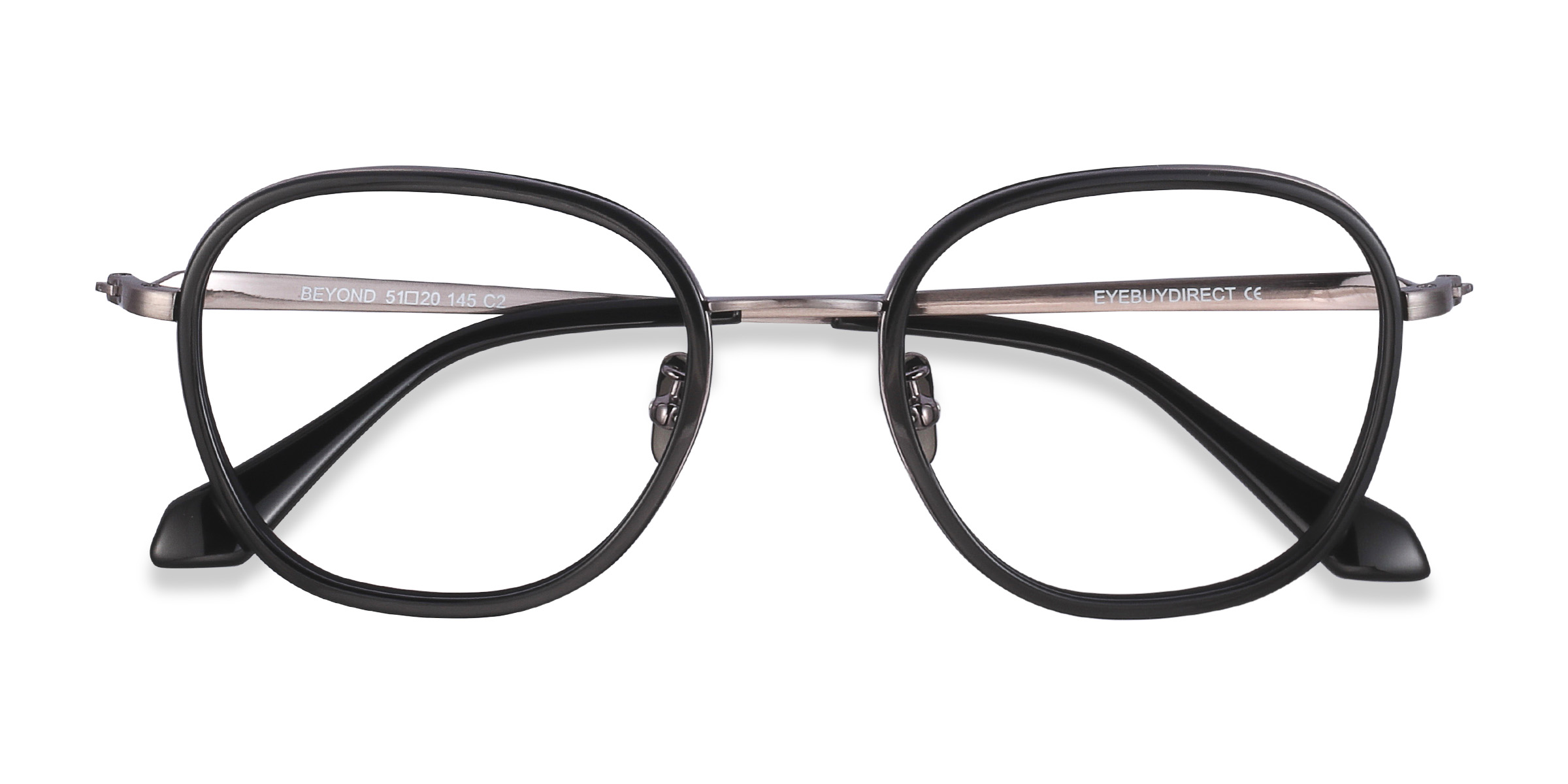 Noir Beyond -  Métal Lunettes de vue