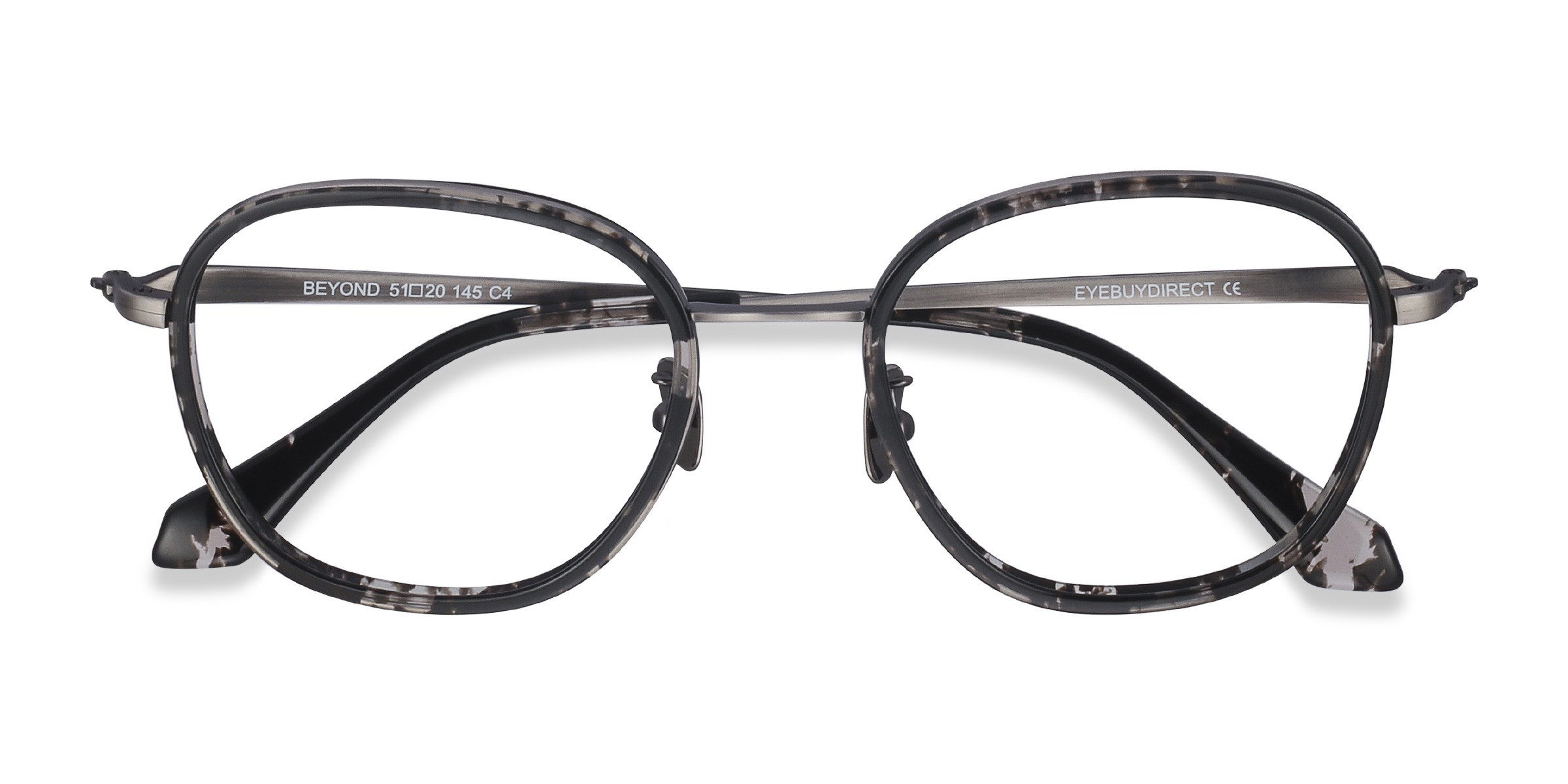 Gray Floral Beyond -  Métal Lunettes de vue