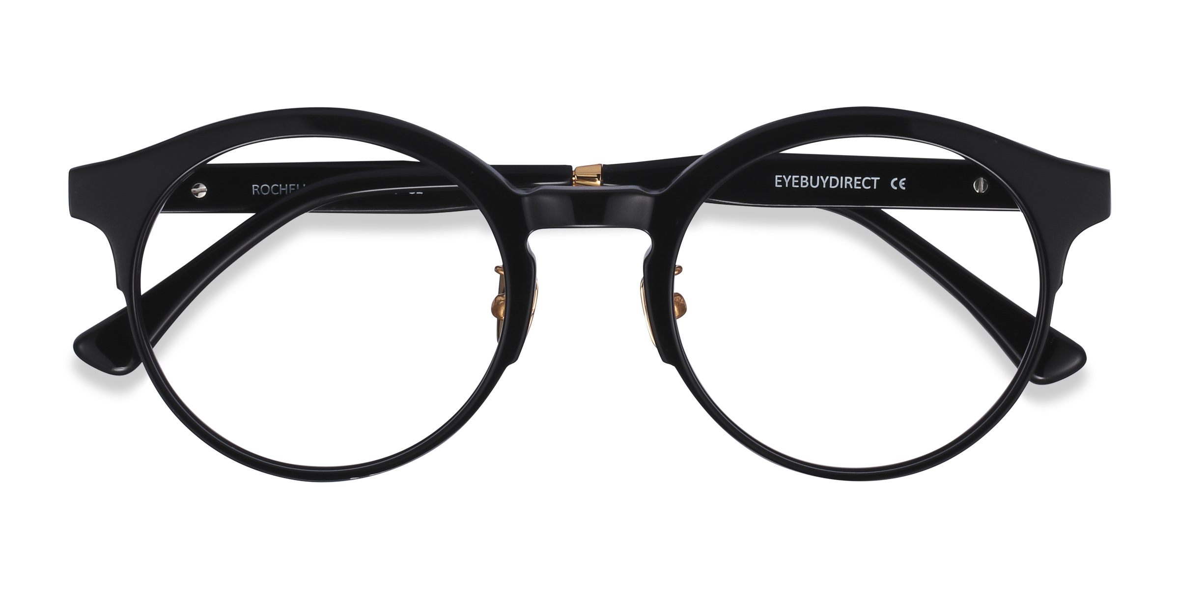 Noir Rochelle -  Métal Lunettes de vue