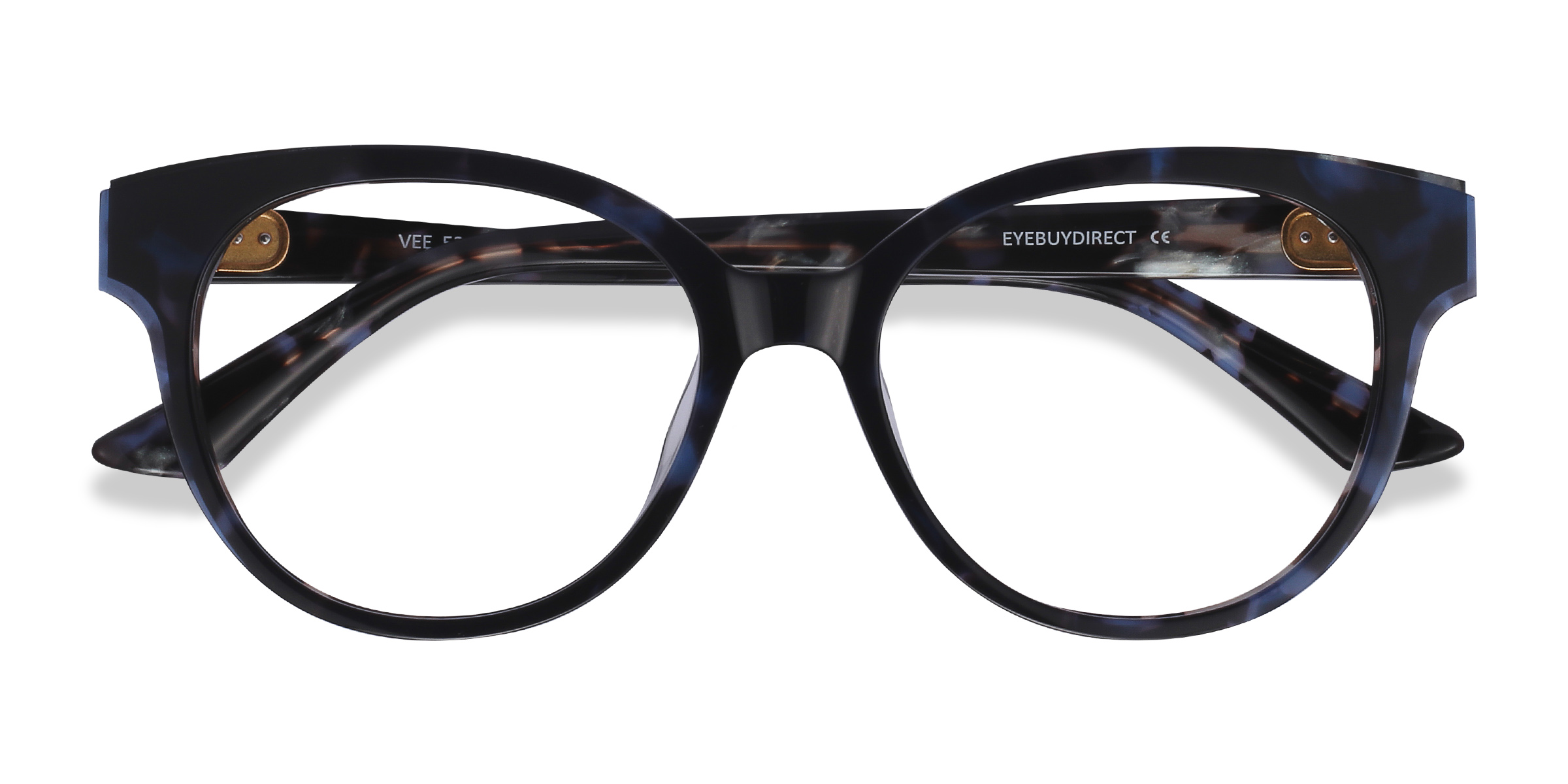 Blue Floral Vee -  Acetate Eyeglasses