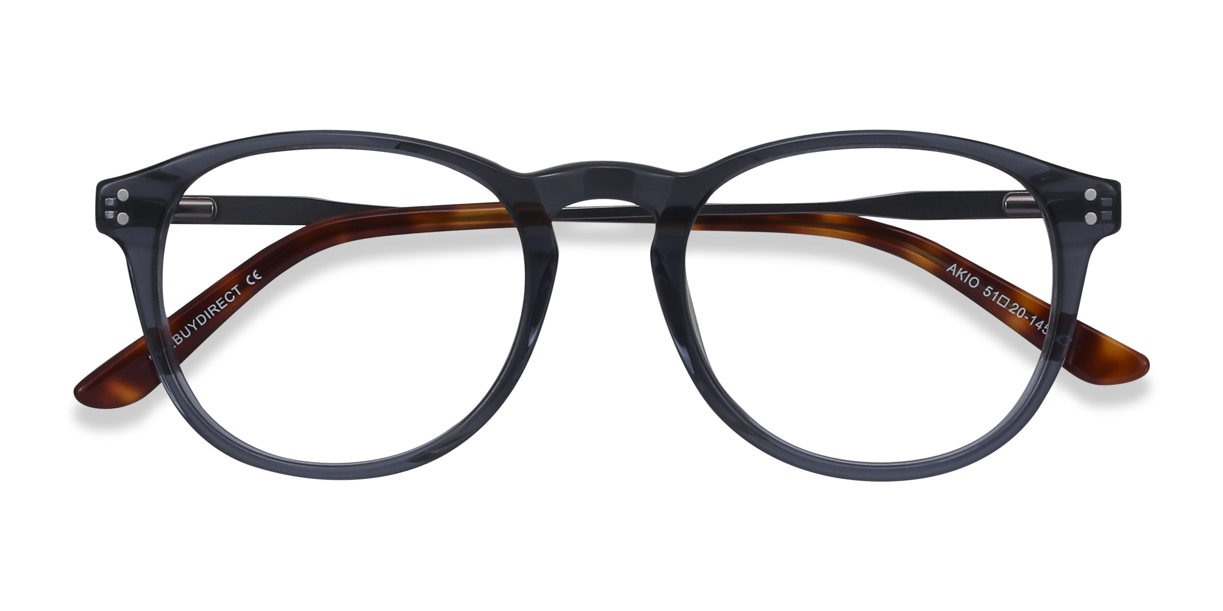 Gris Akio -  Acetate-metal Lunettes de vue