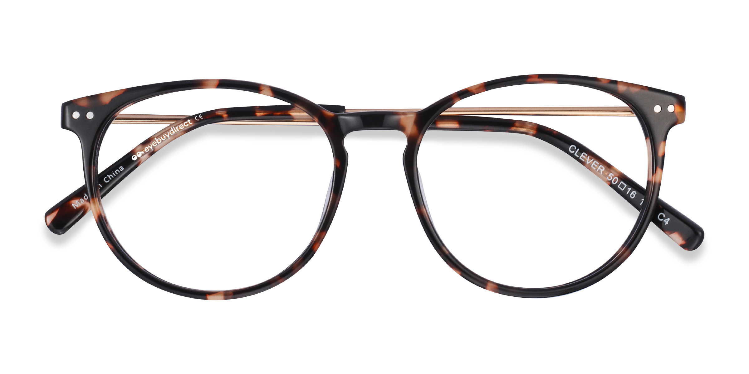 Tortoise Clever -  Acetate-metal Eyeglasses