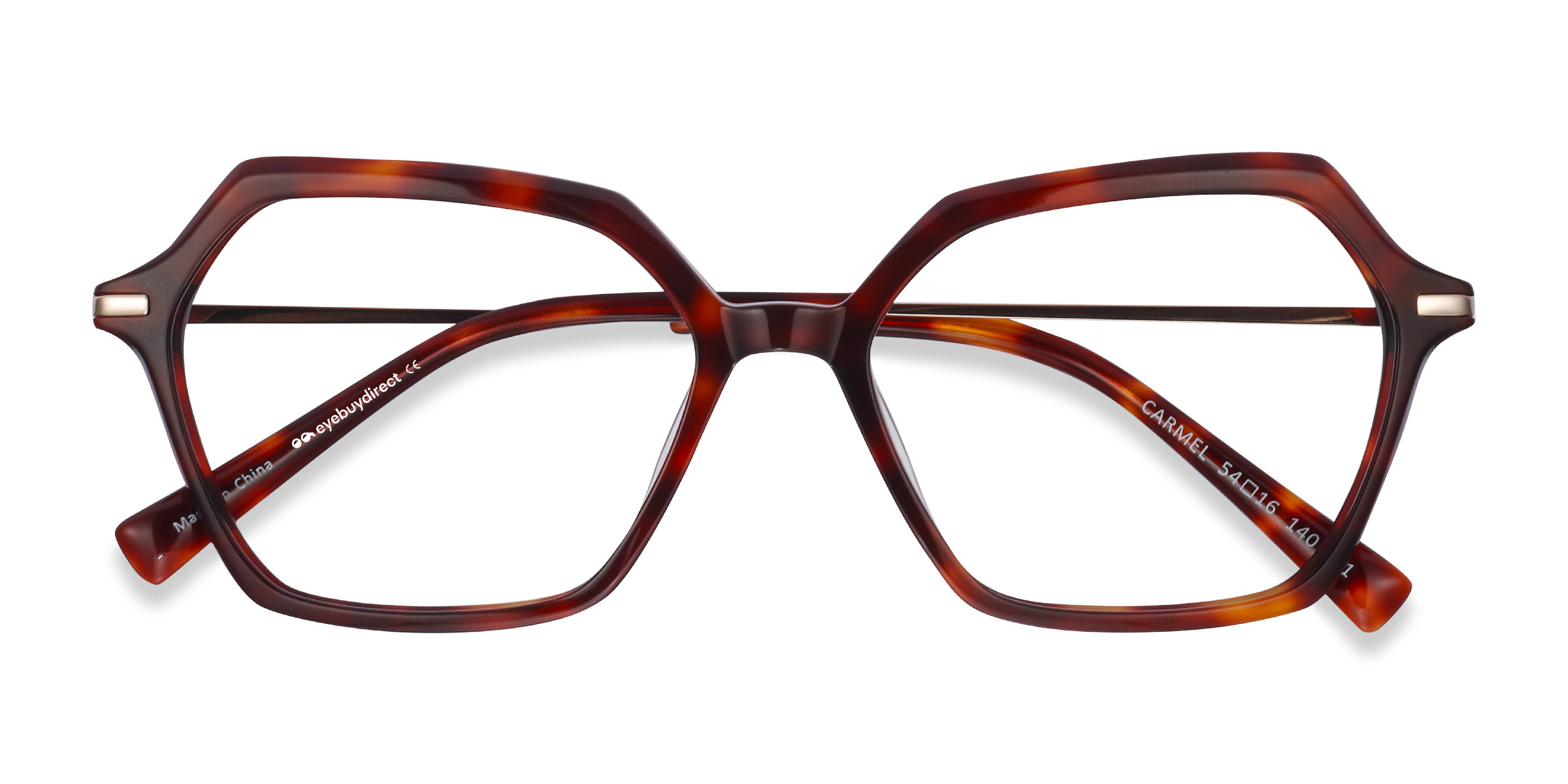 Tortoise Carmel -  Acetate-metal Eyeglasses