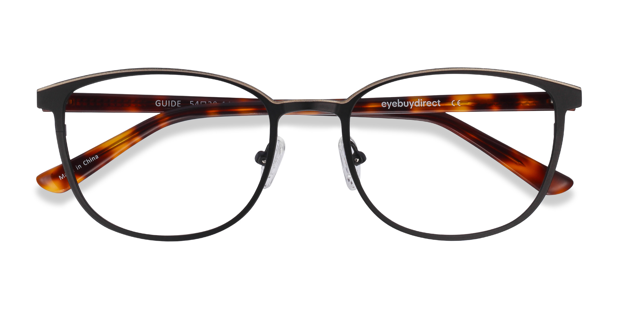 Black & Tortoise Guide -  Acetate-metal Eyeglasses