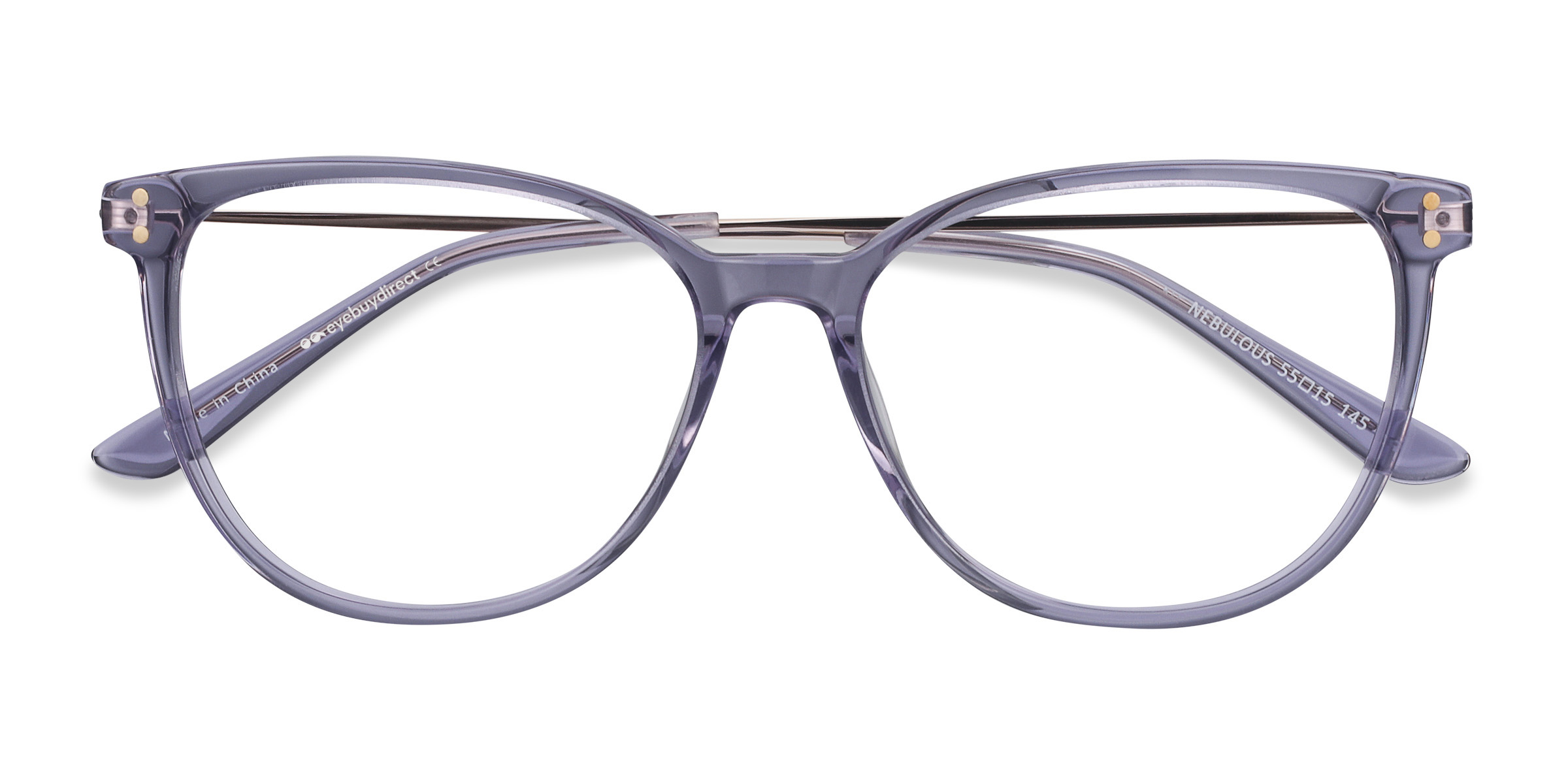 Clear Purple Nebulous -  Acetate-metal Lunettes de vue
