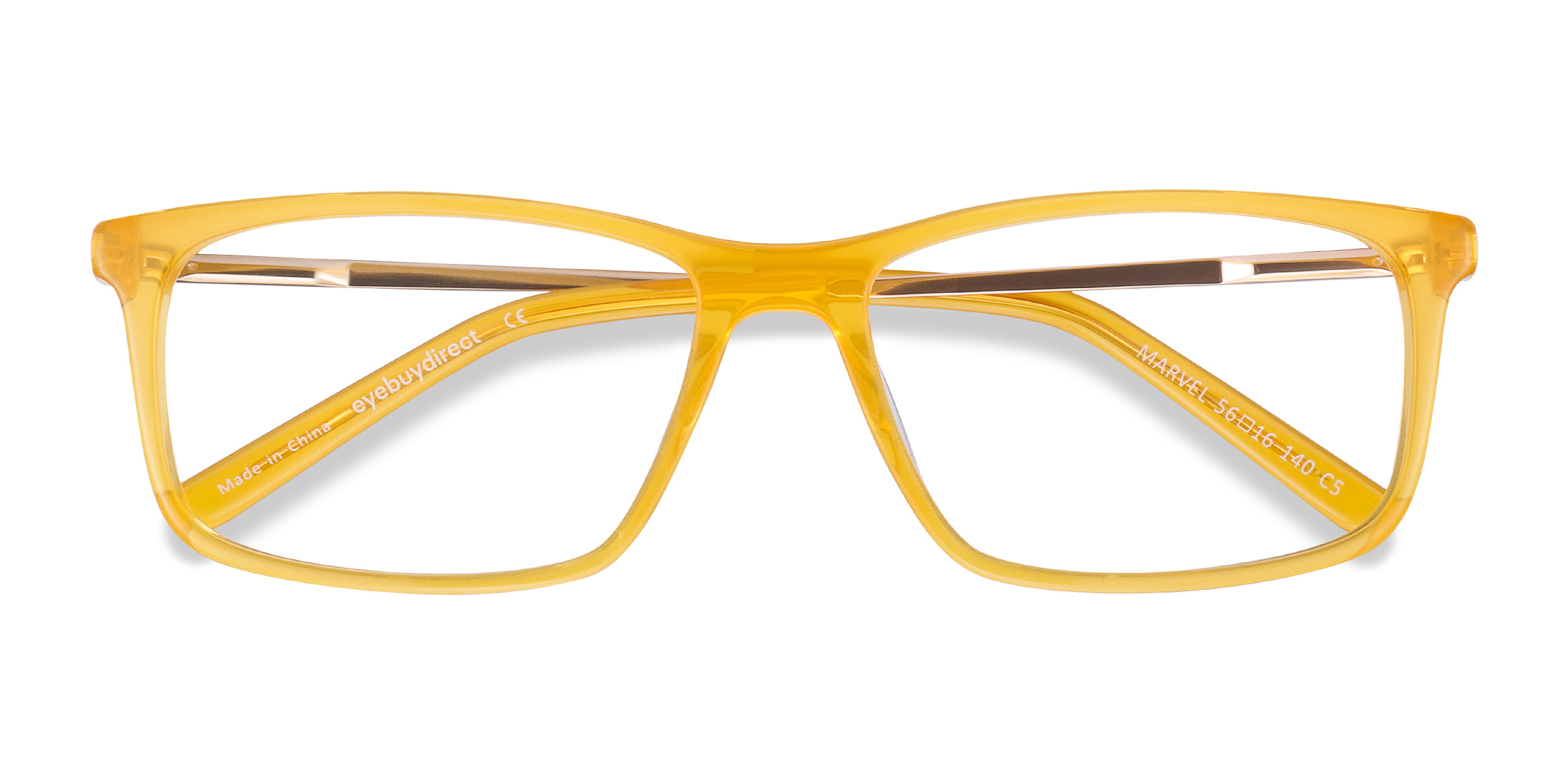 Yellow Marvel -  Acetate-metal Eyeglasses