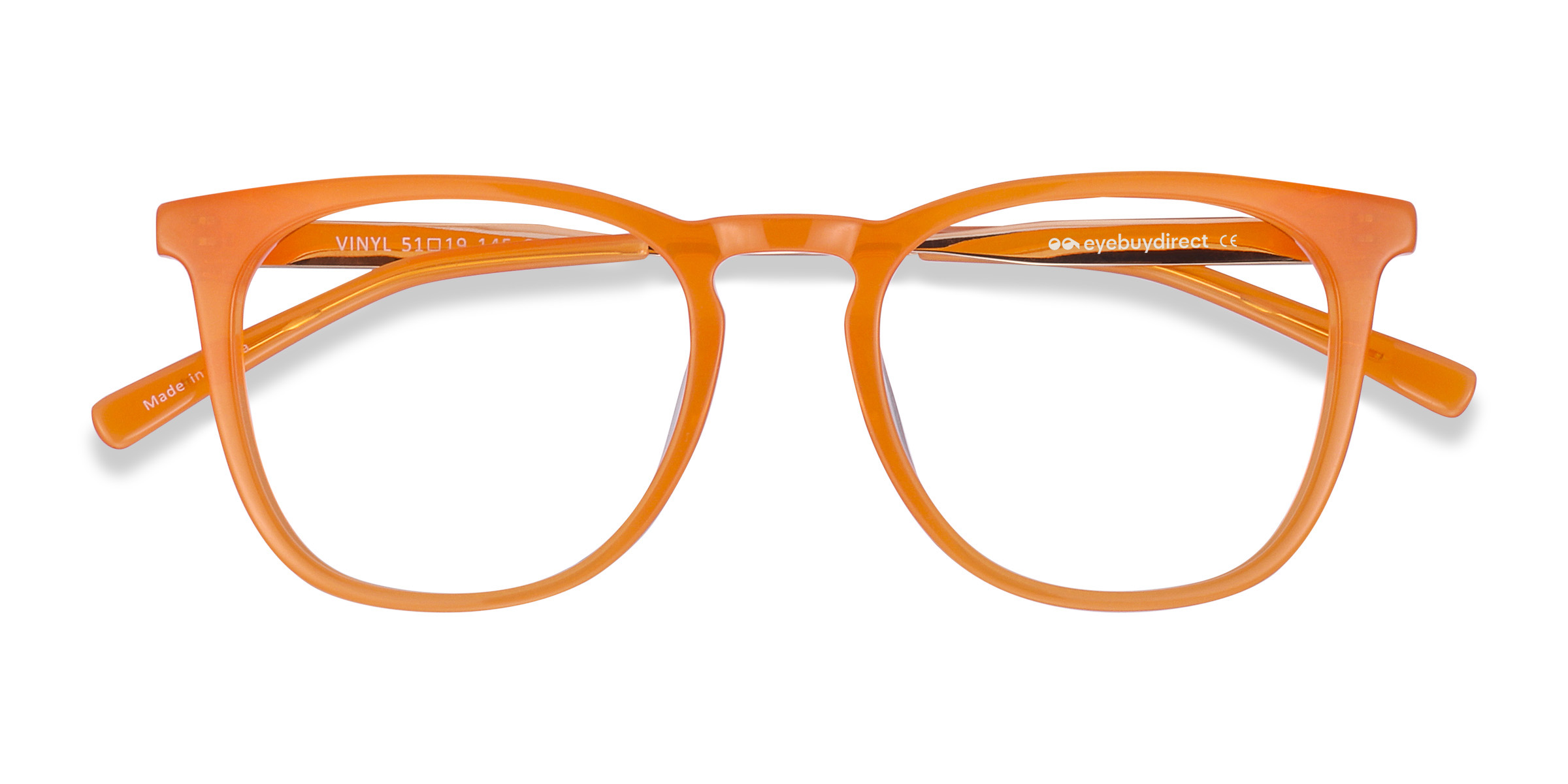 Orange Vinyl -  Acetate-metal Lunettes de vue