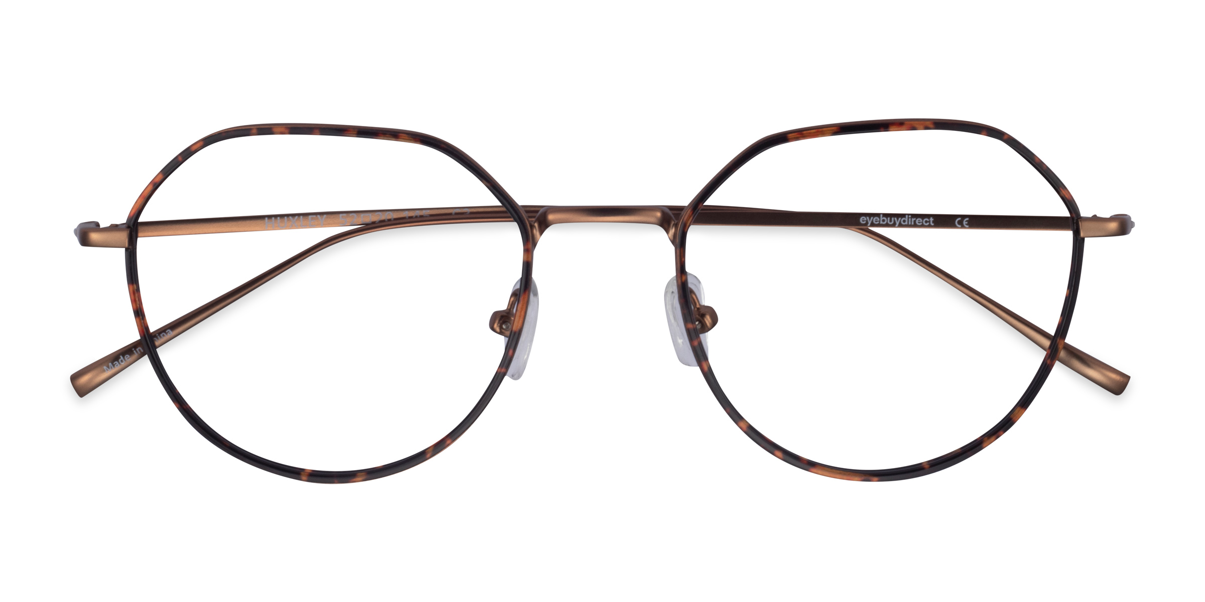 Tortoise  Bronze Huxley -  Metal Eyeglasses
