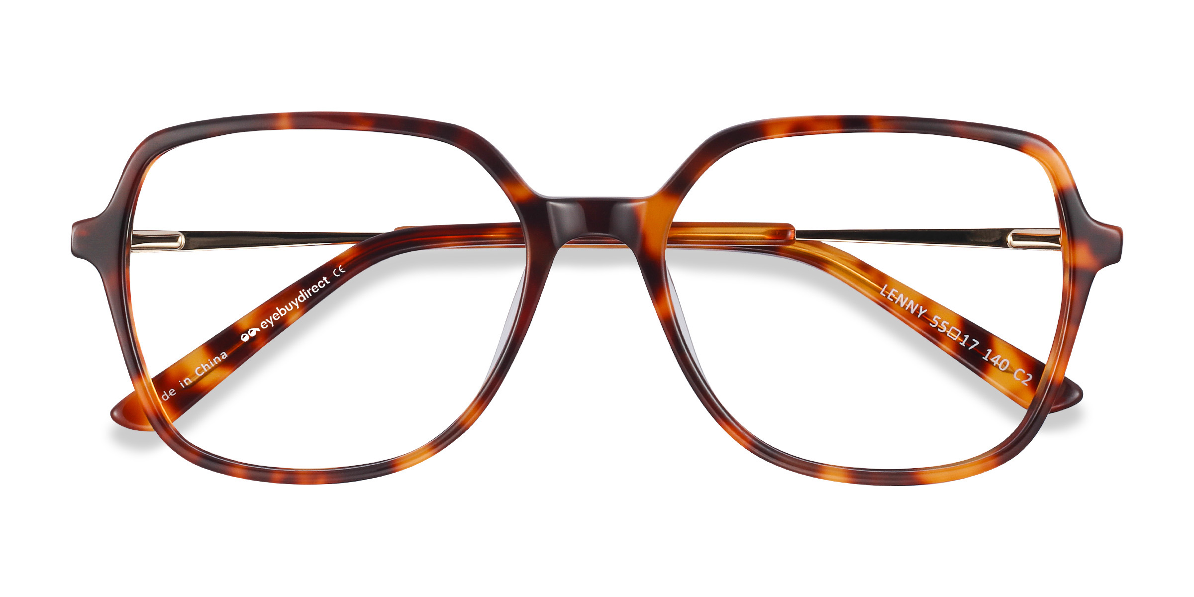 Tortoise Lenny -  Acetate-metal Eyeglasses