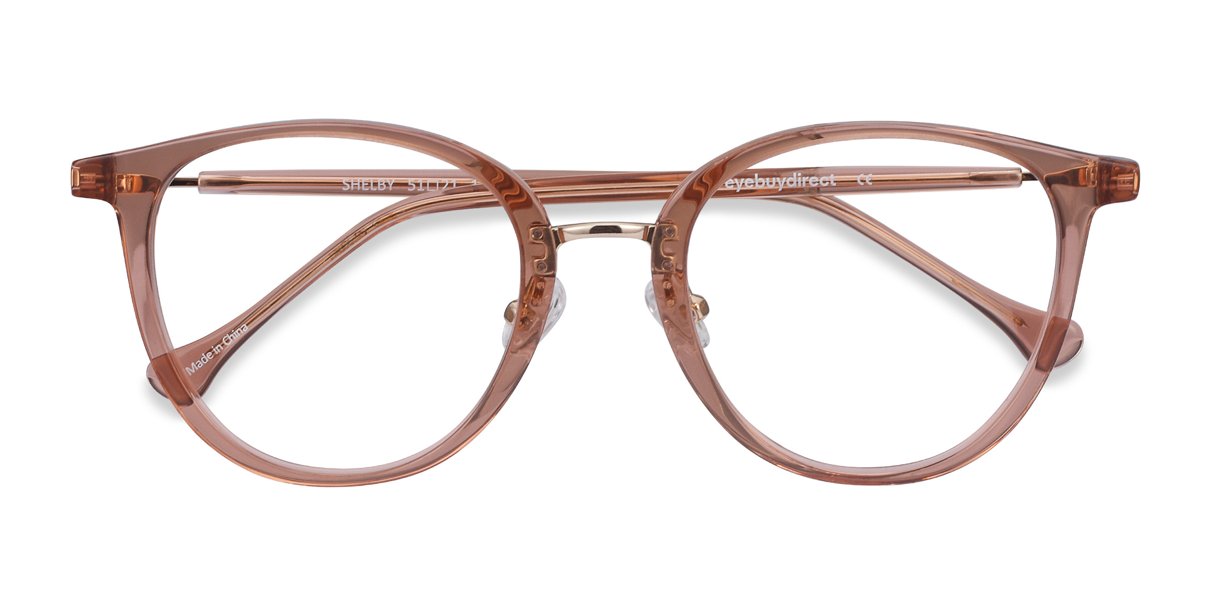 Clear Brown Shelby -  Acetate-metal Lunettes de vue