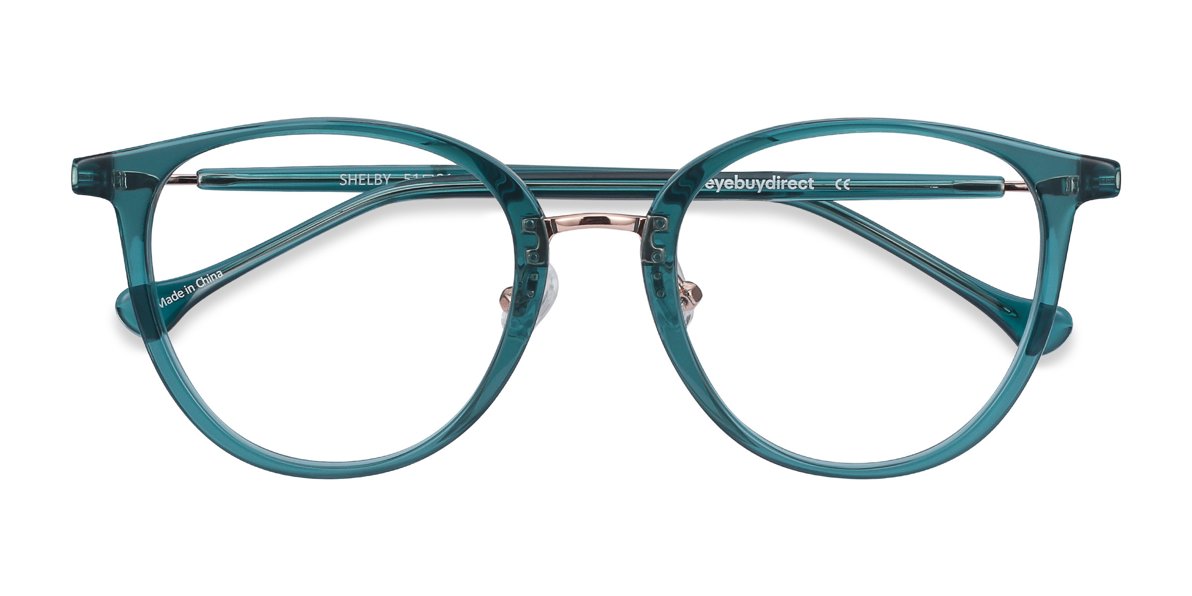 Teal Shelby -  Acetate-metal Eyeglasses