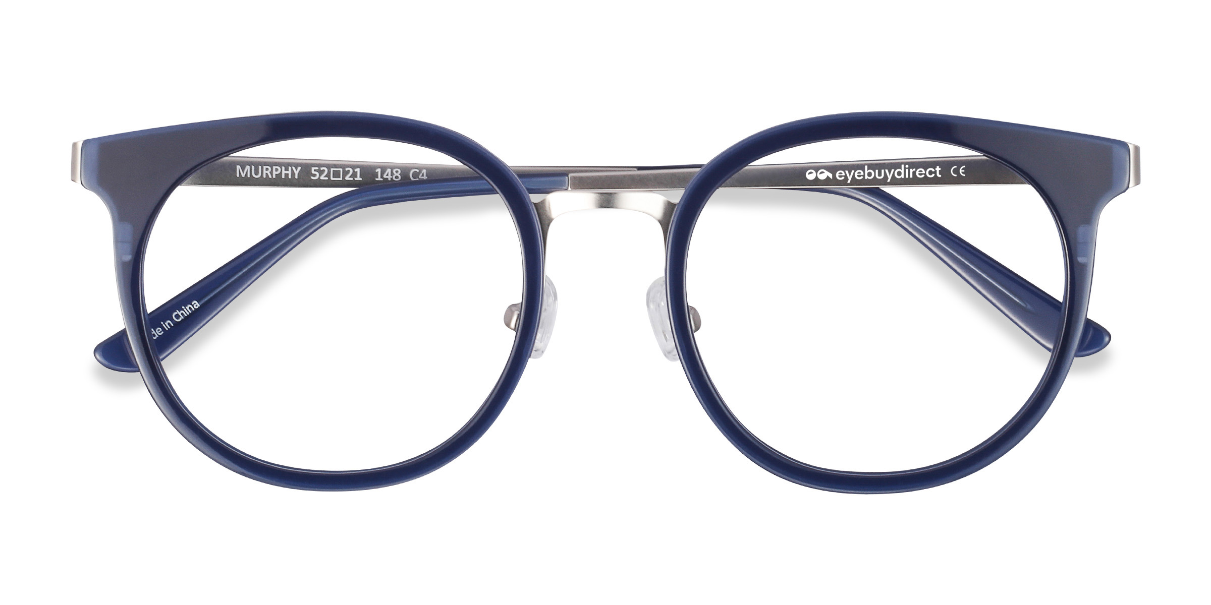 Navy Murphy -  Acetate-metal Eyeglasses