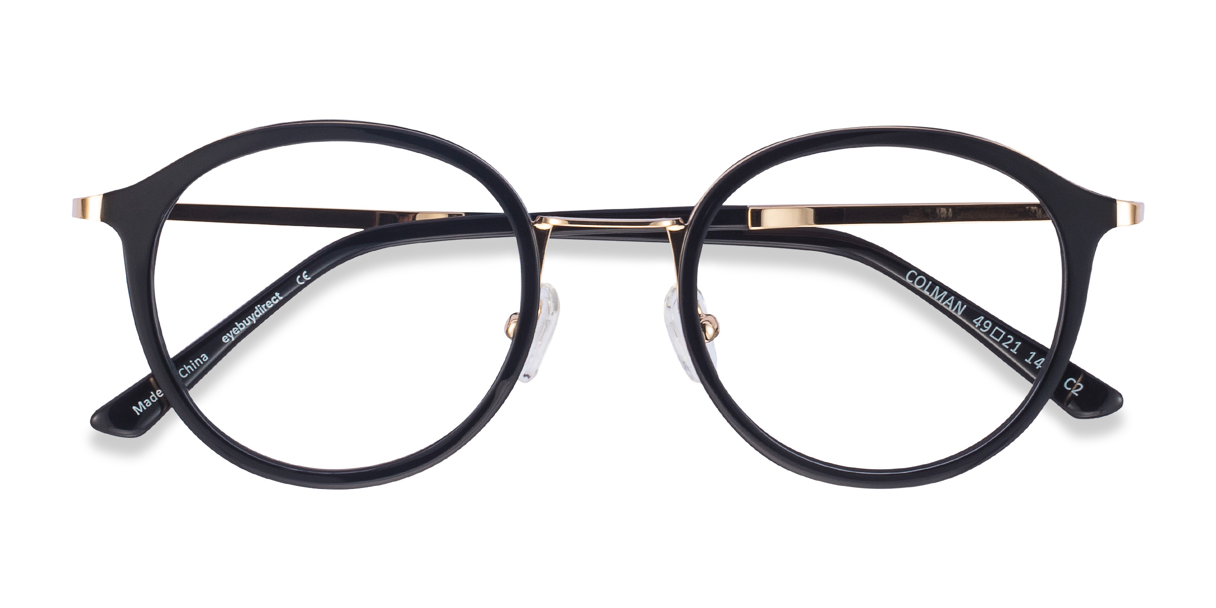 Noir Colman -  Acetate-metal Lunettes de vue