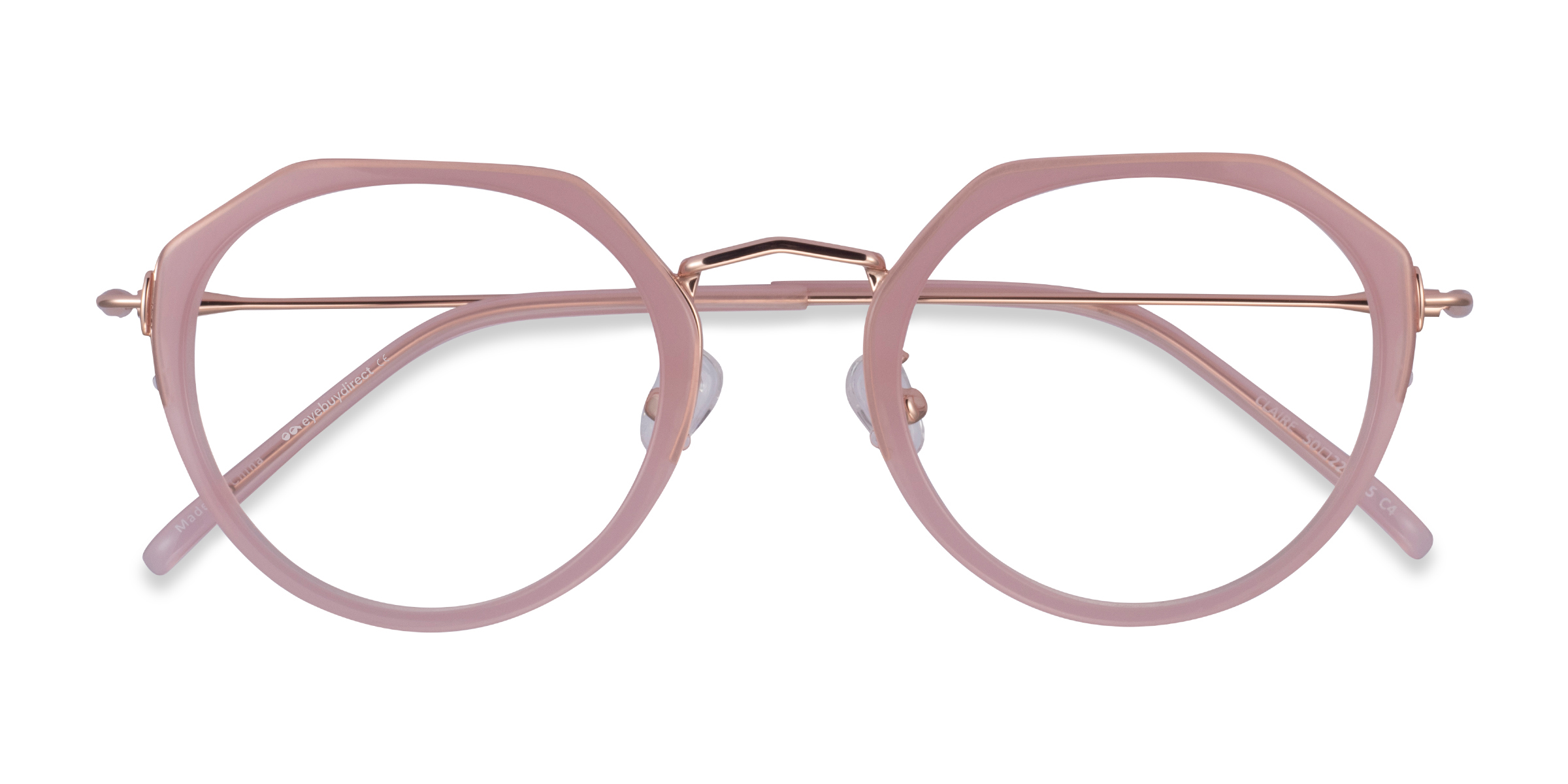 Pink  Rose Gold Claire -  Acétate Lunettes de vue