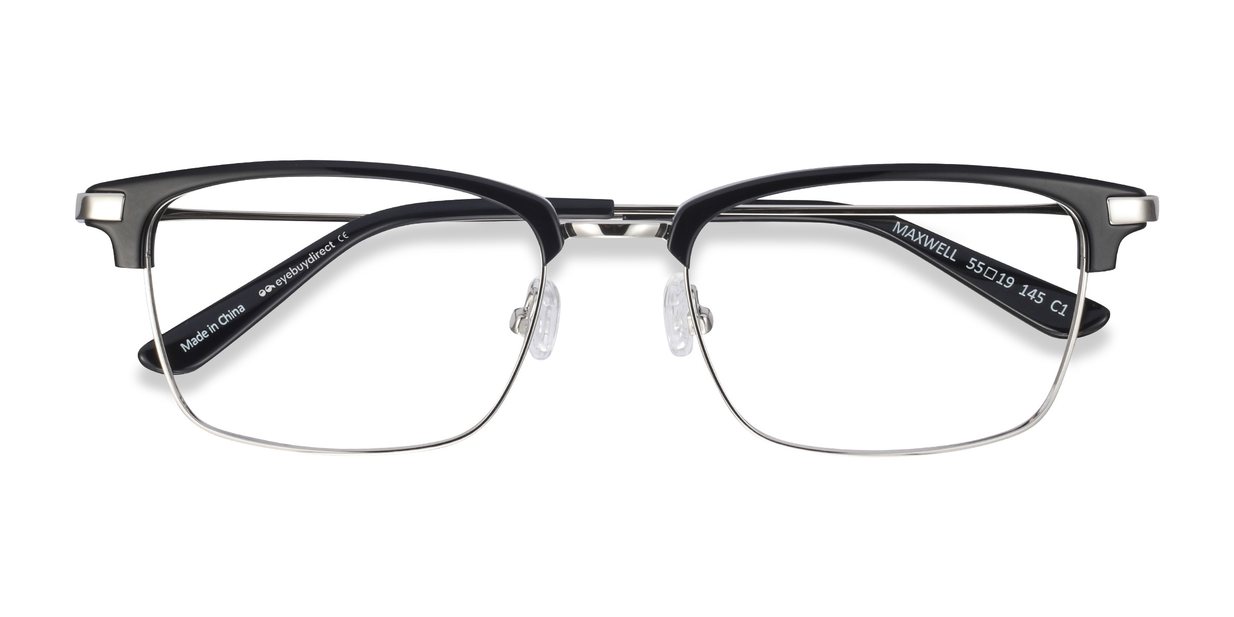 Noir Maxwell -  Acetate-metal Lunettes de vue