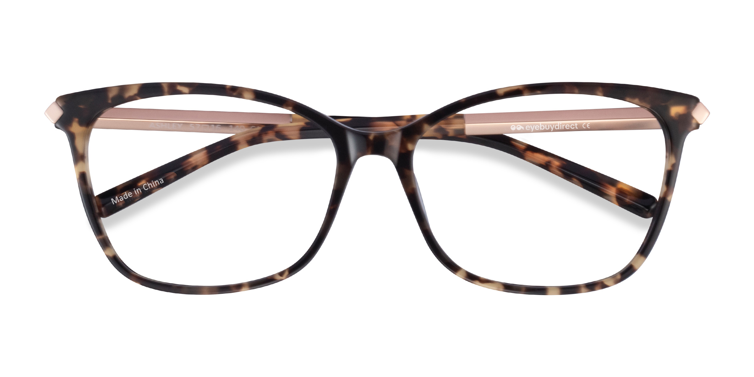 Tortoise Ashley -  Acetate-metal Eyeglasses