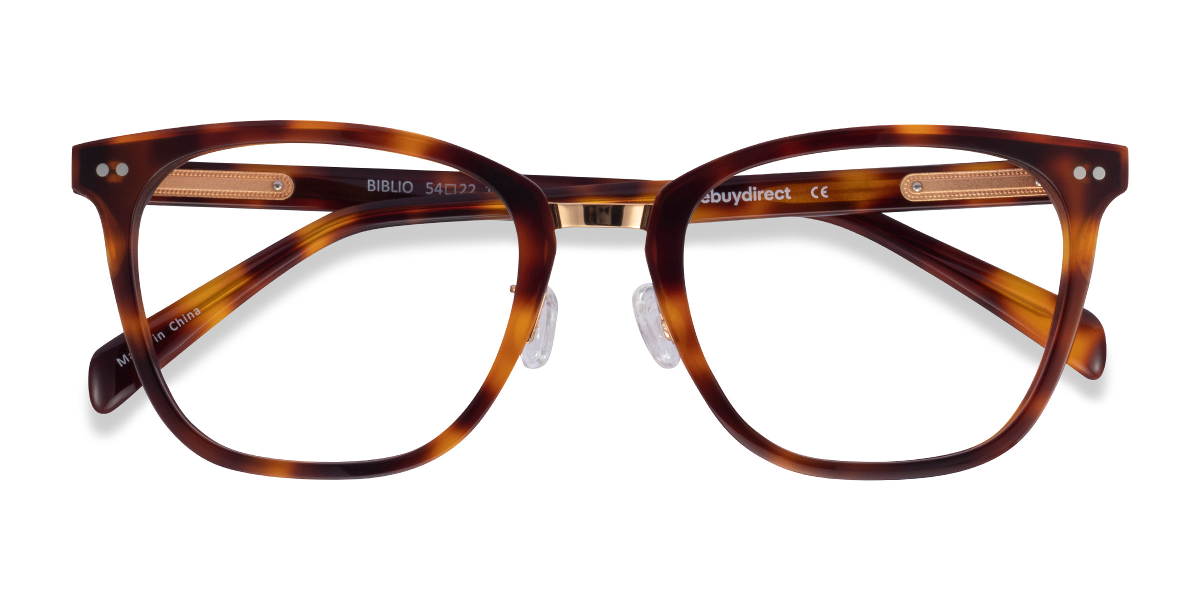 Tortoise Biblio -  Acetate-metal Eyeglasses
