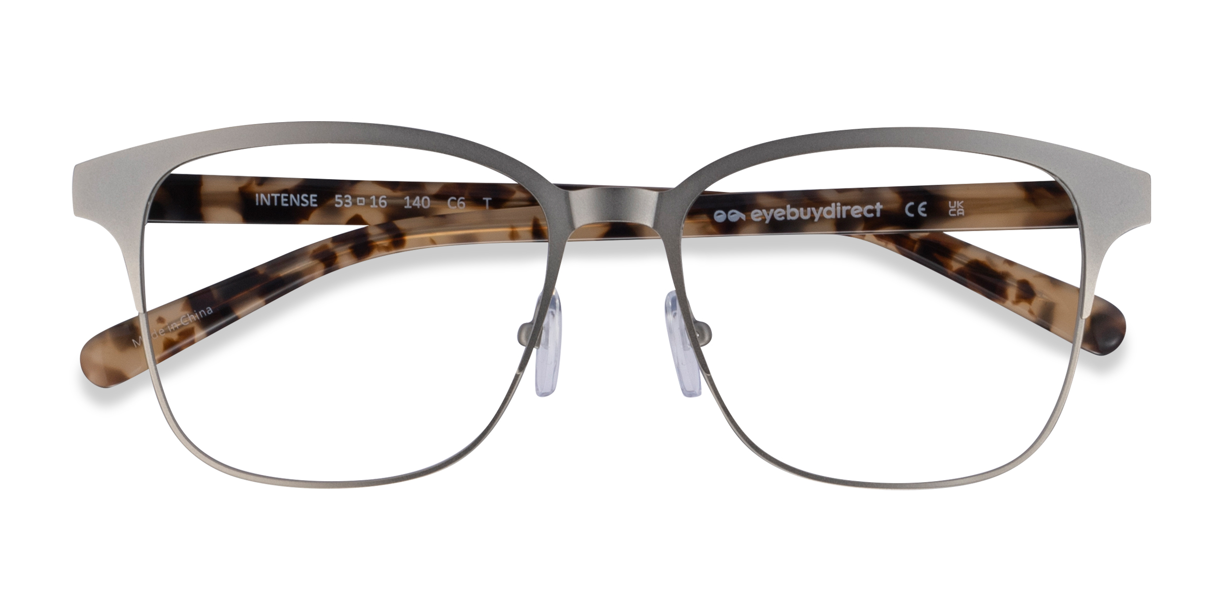 Matte Silver Tortoise Intense -  Acetate-metal Lunettes de vue