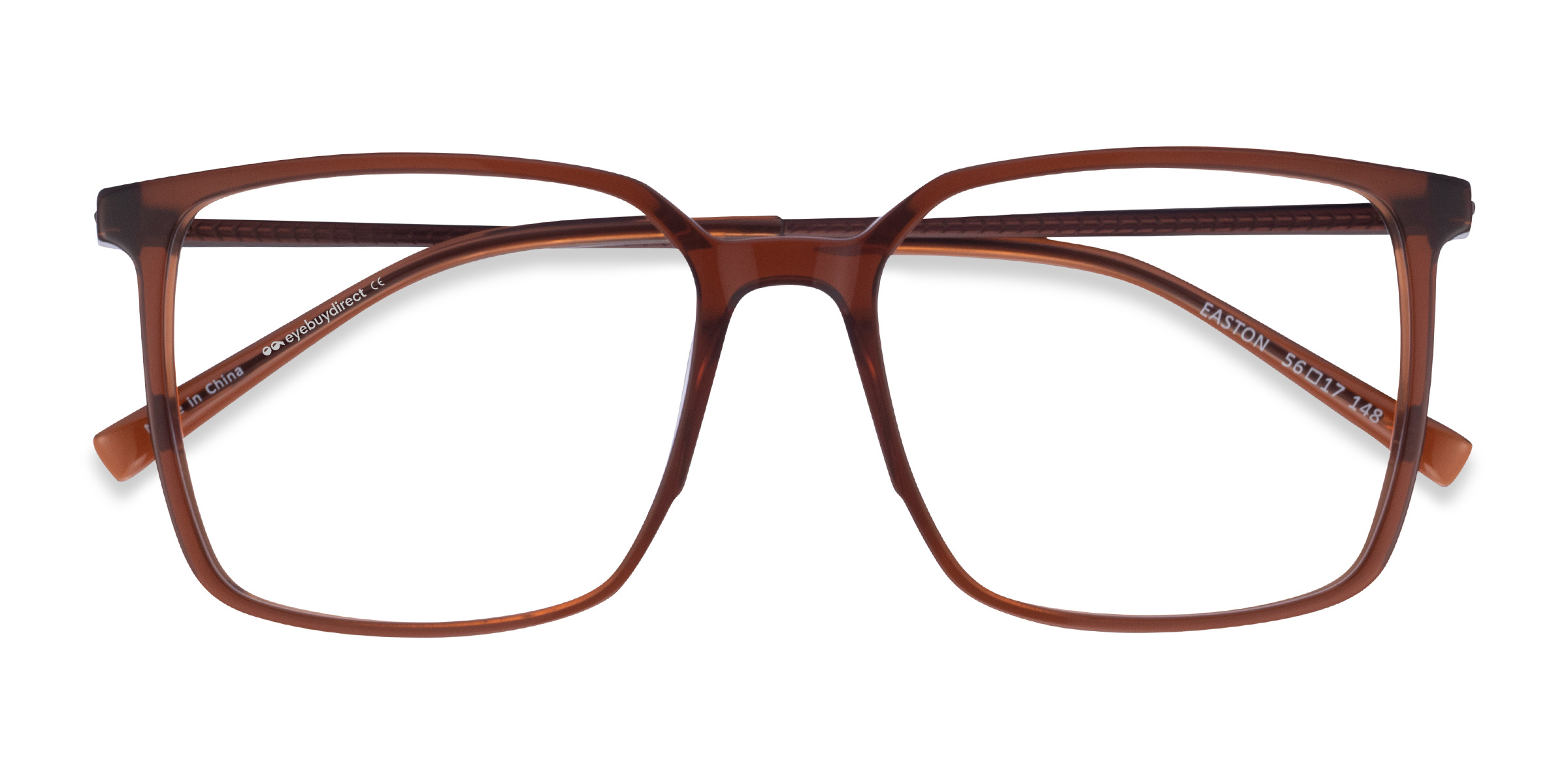 Clear Brown Easton -  Acetate-metal Eyeglasses