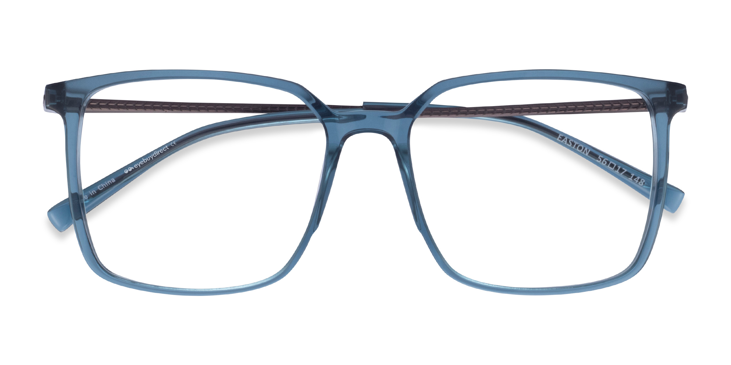 Clear Blue Easton -  Acetate-metal Eyeglasses