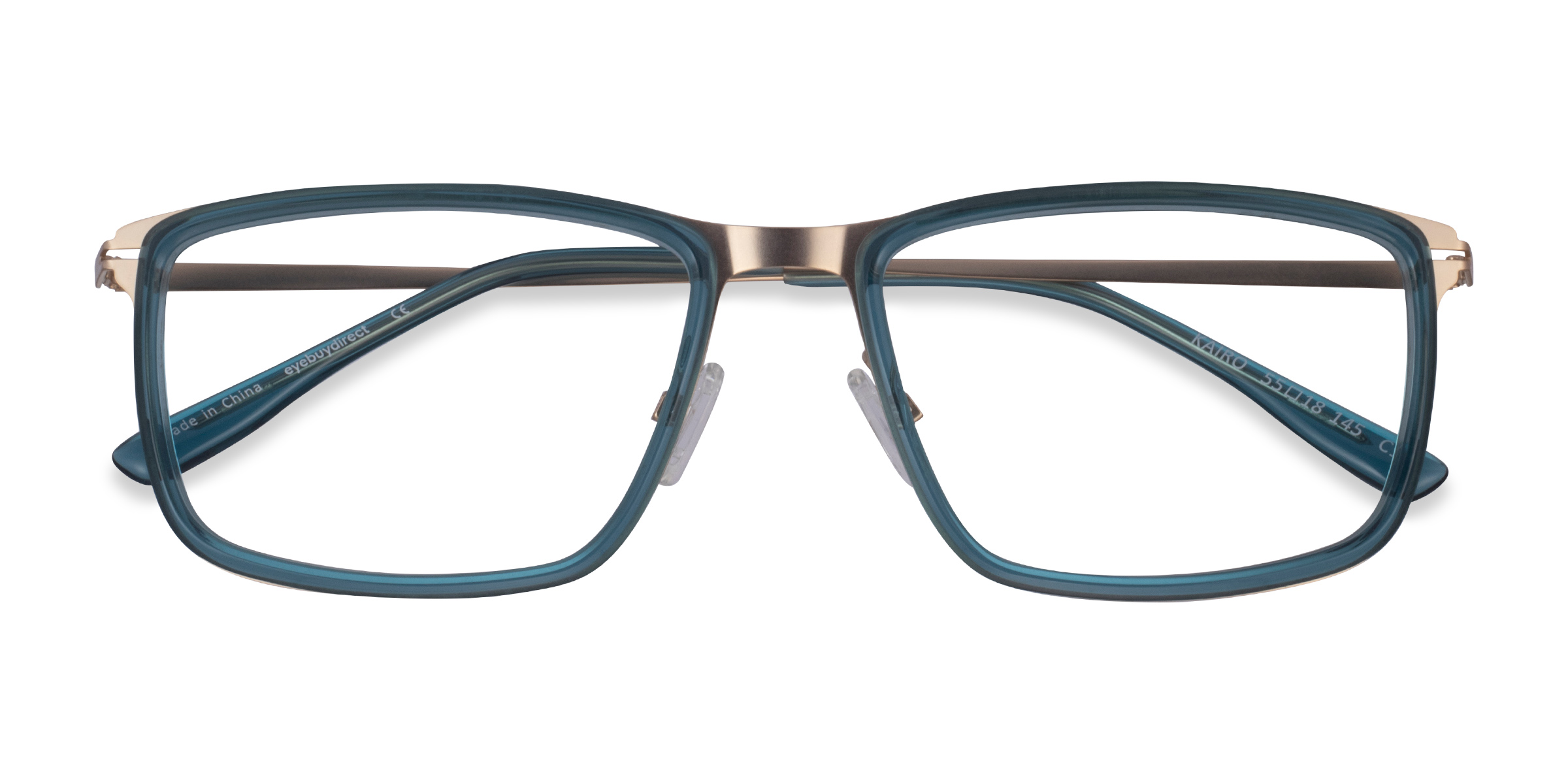 Teal  Gold Kairo -  Acetate Eyeglasses