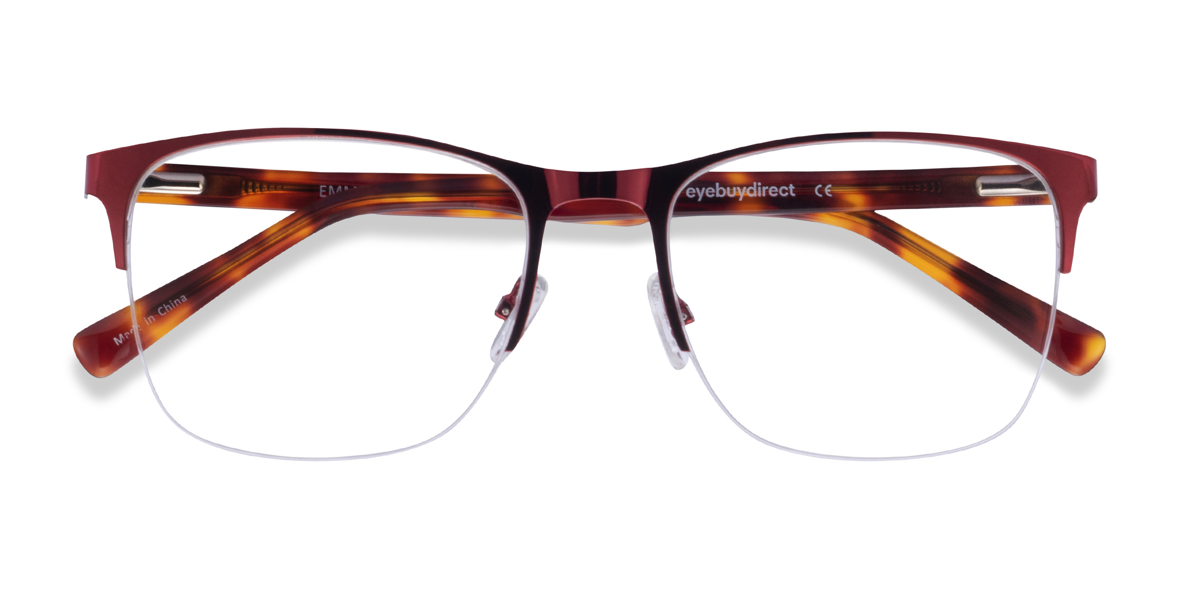 Burgundy & Tortoise Emmerson -  Acetate-metal Lunettes de vue