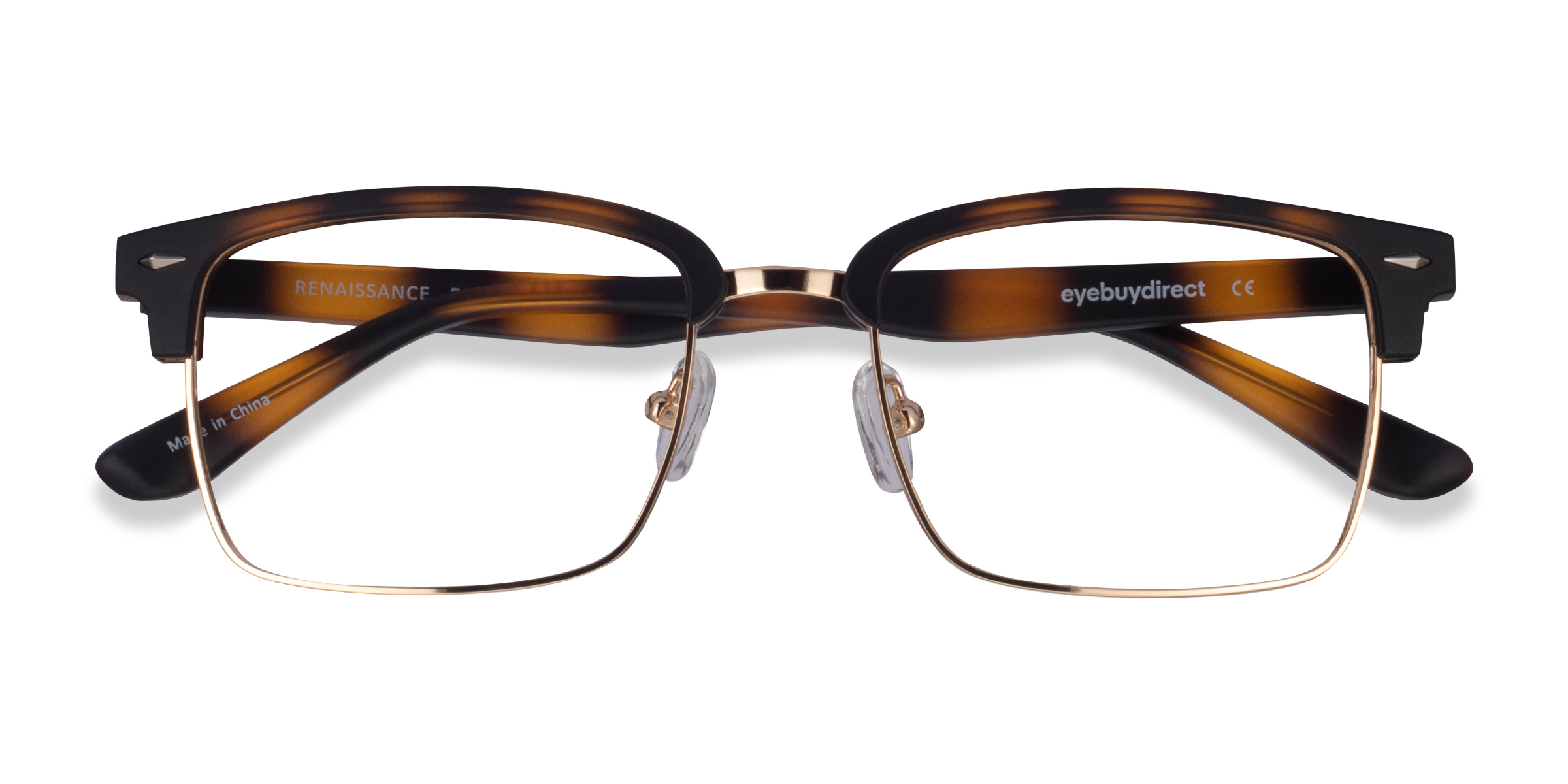 Matte Tortoise & Gold Renaissance -  Métal Lunettes de vue