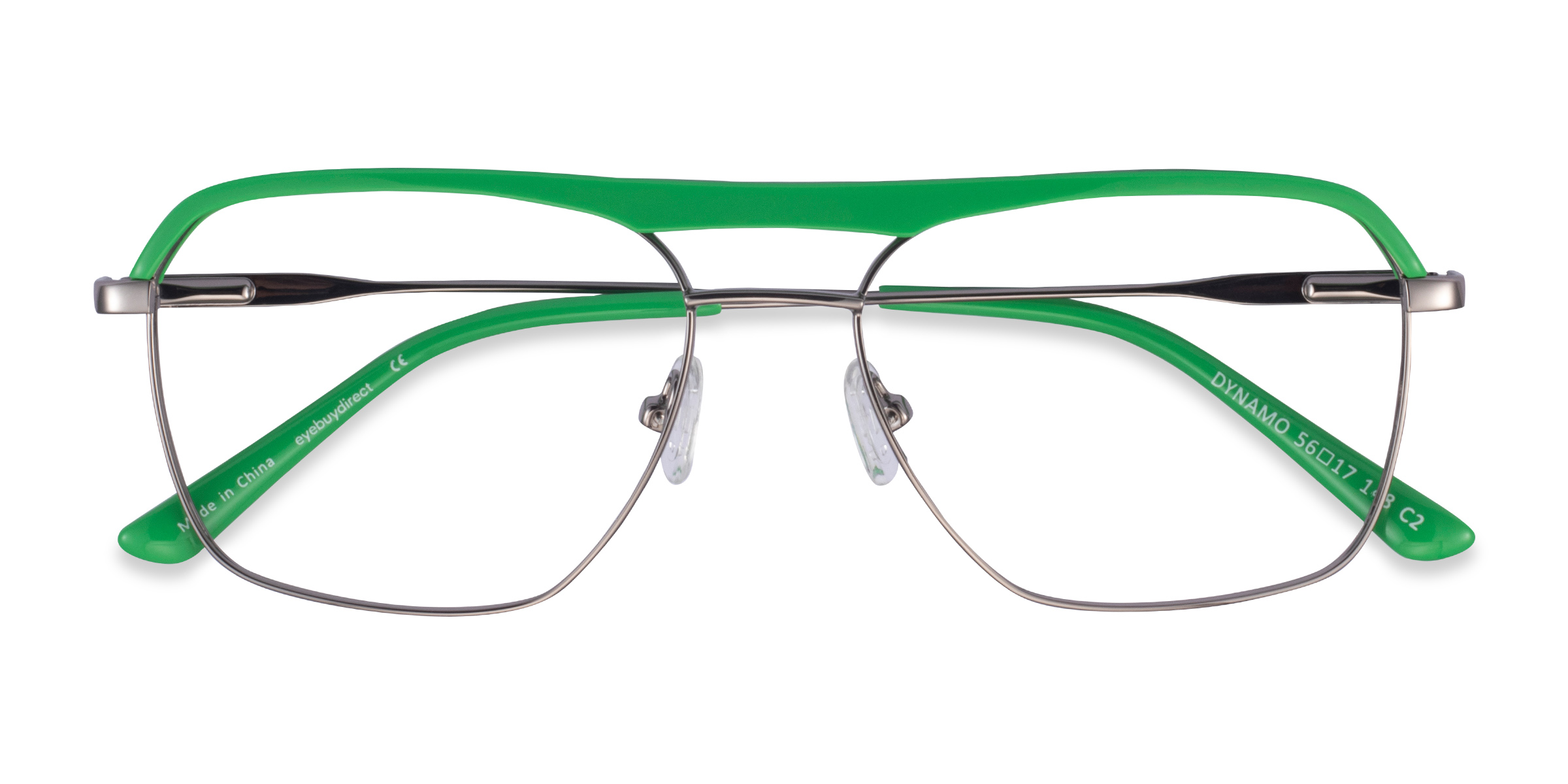 Green & Gunmetal Dynamo -  Acetate-metal Lunettes de vue