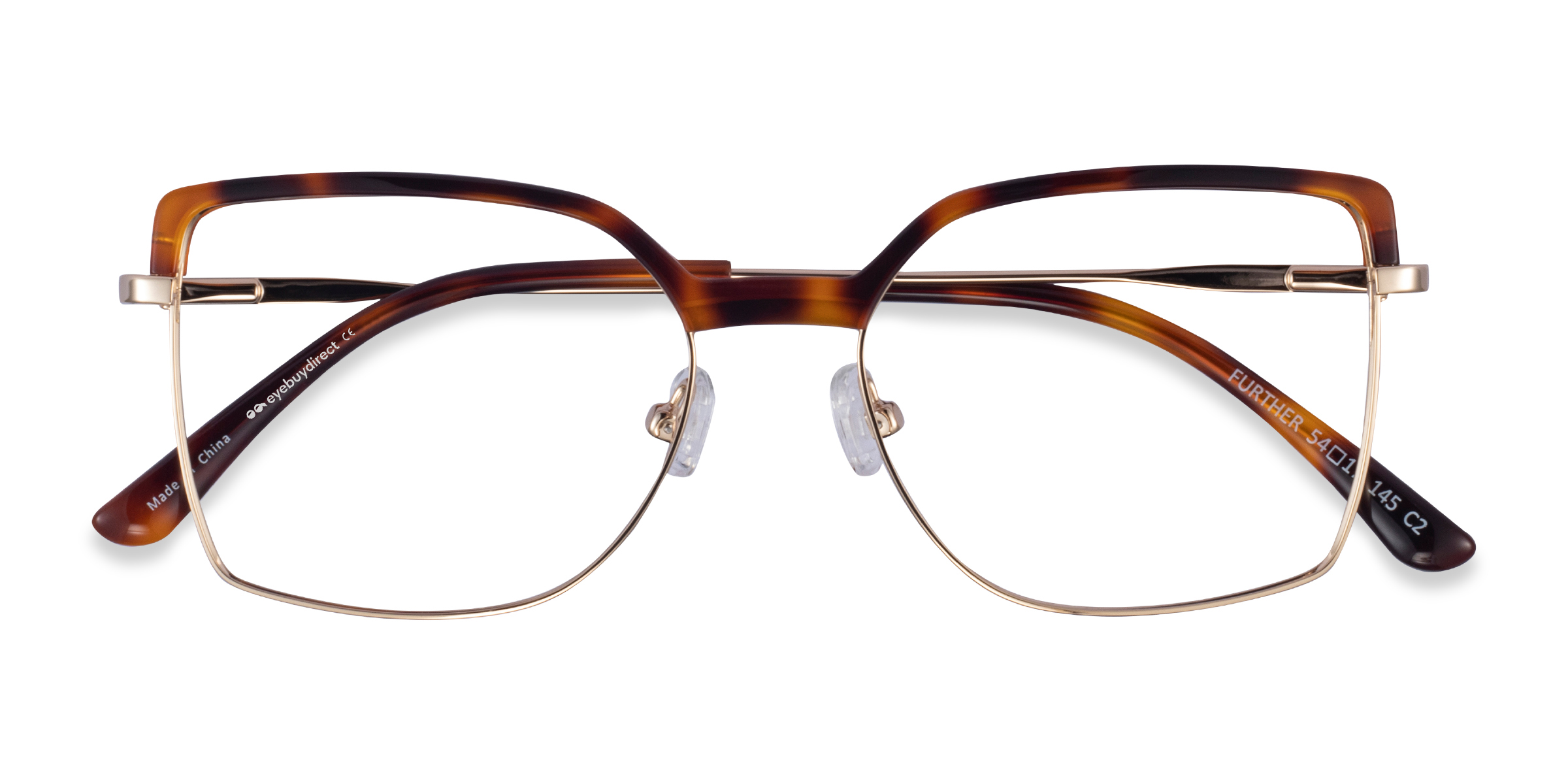 Tortoise & Gold Further -  Acetate-metal Lunettes de vue