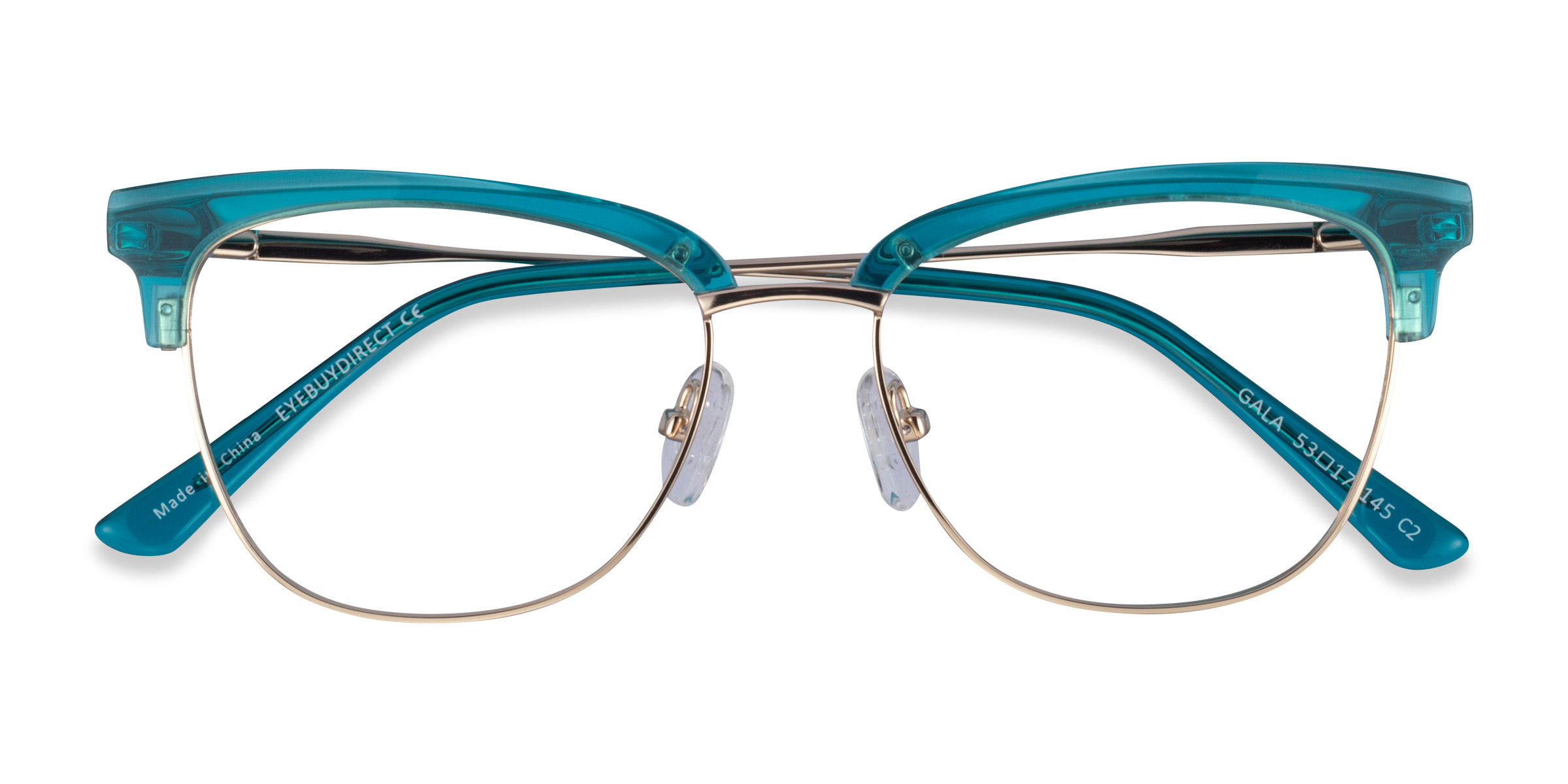 Aqua & Gold Gala - Acetate-metal Lunettes de vue