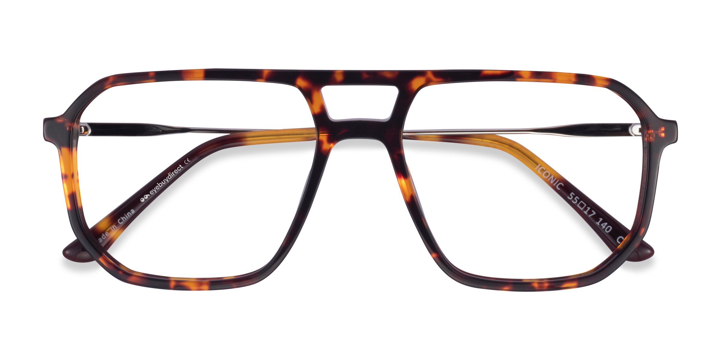 Tortoise & Silver Iconic -  Acetate-metal Eyeglasses