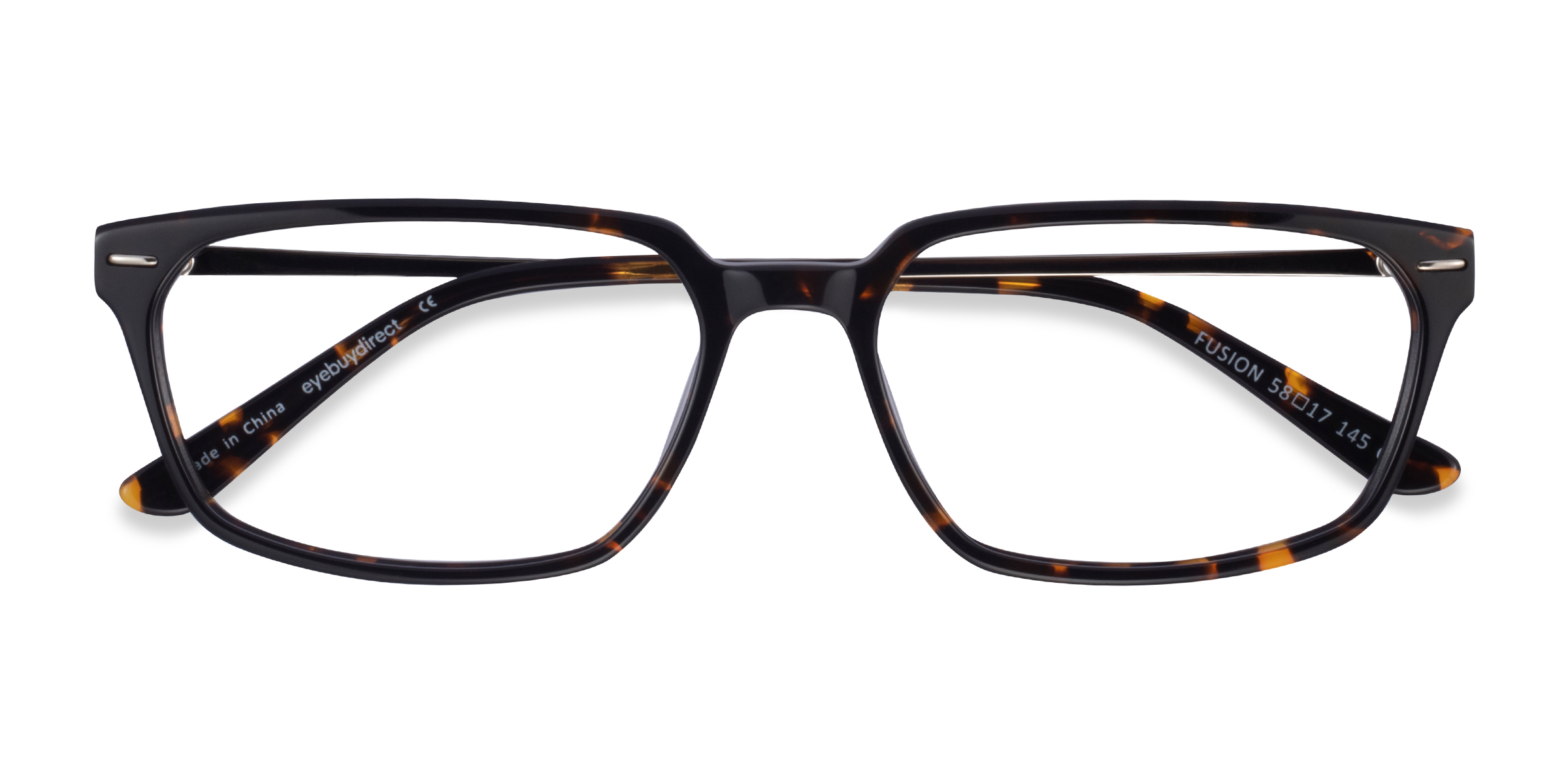 Tortoise Silver Fusion -  Acetate Eyeglasses