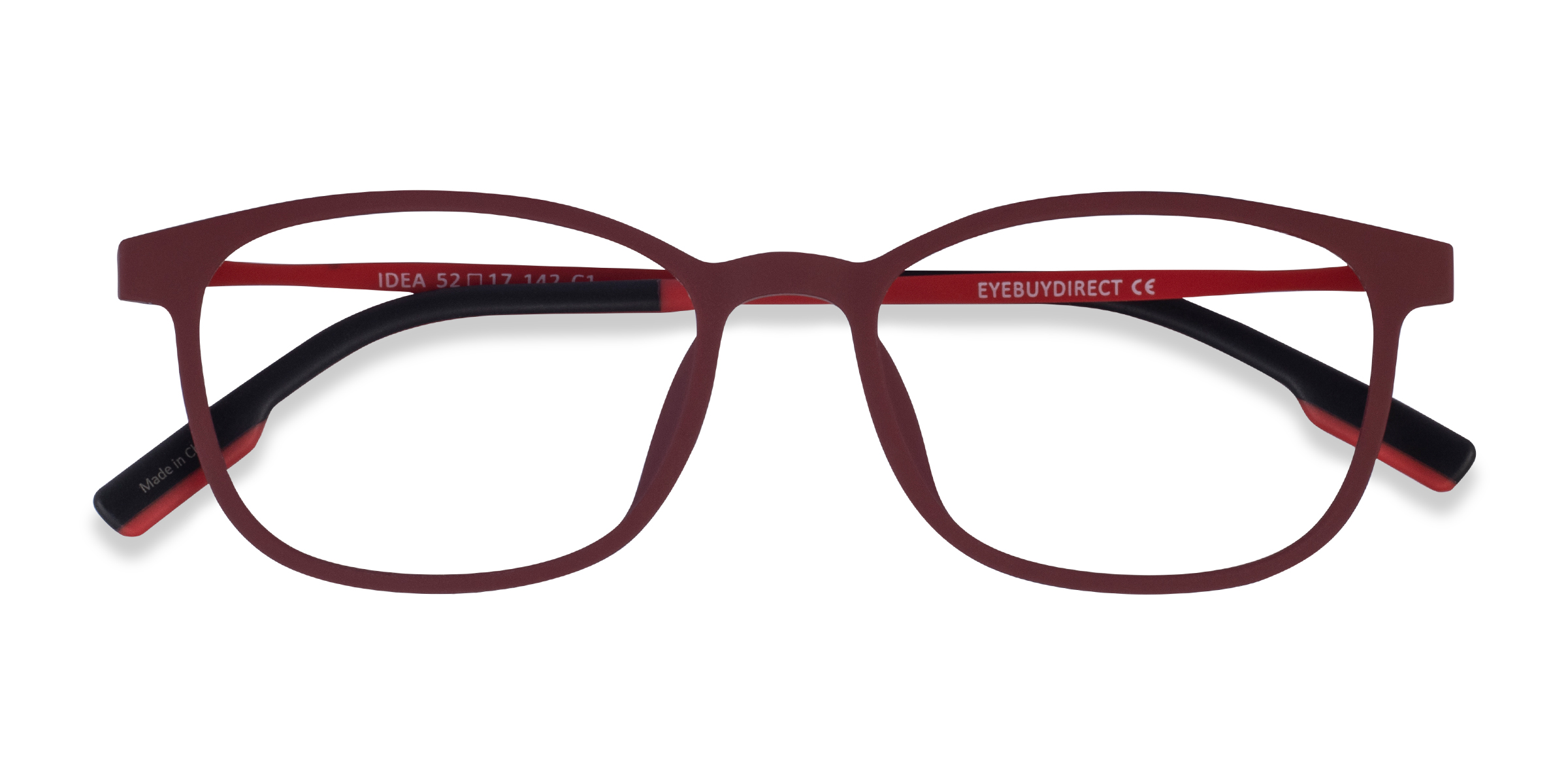 Matte Red Idea -  Métal Lunettes de vue